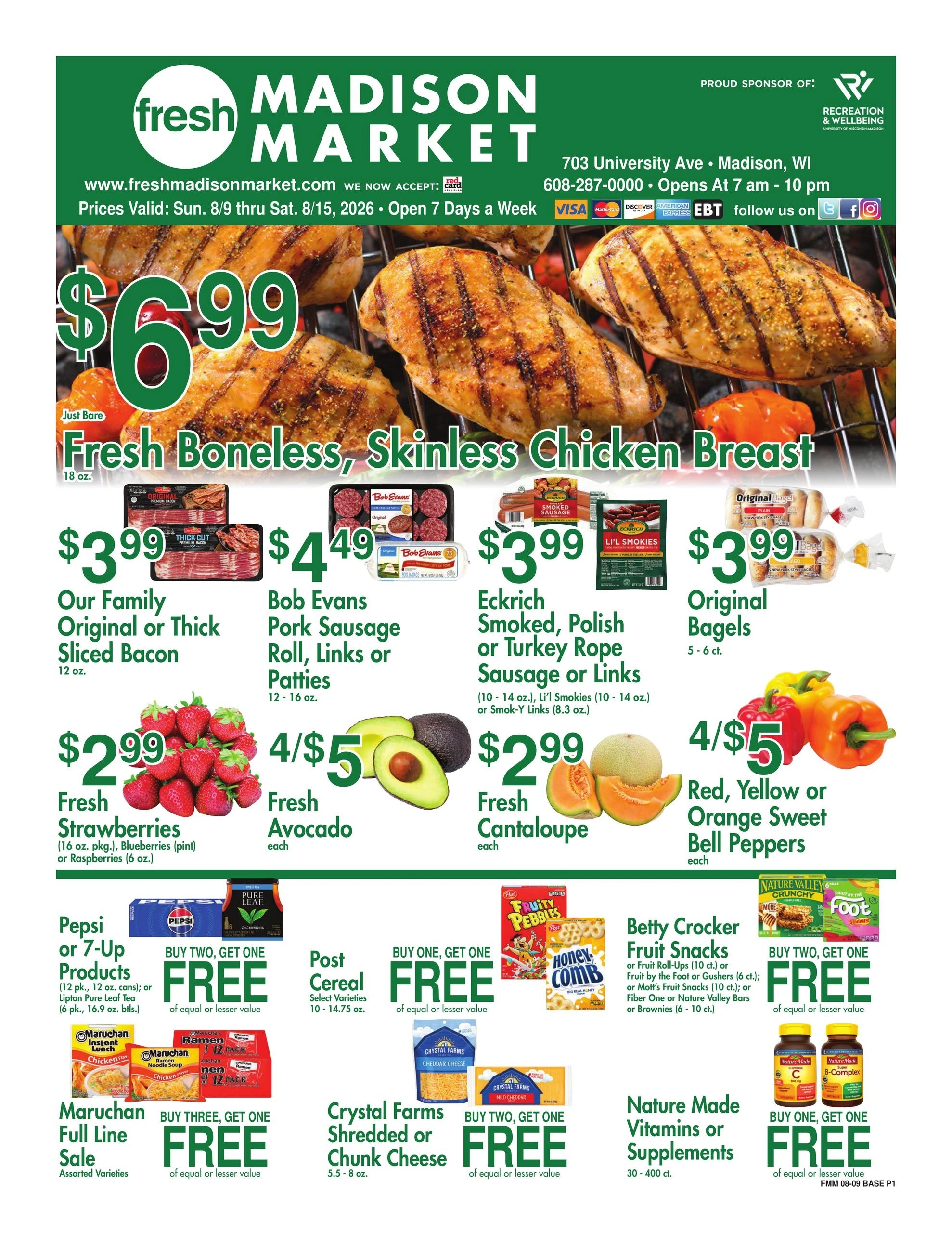 Fresh Madison Market flyer page 1