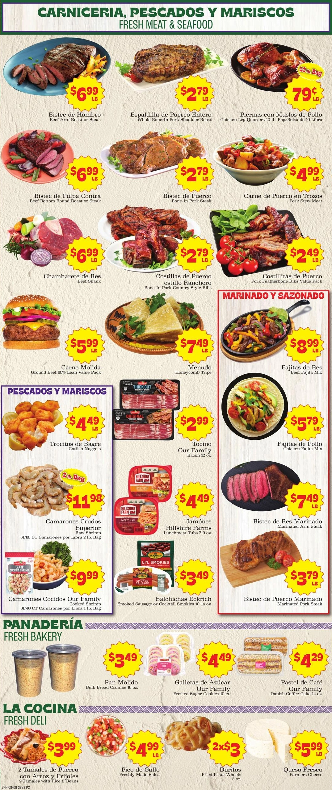 Supermercado Nuestra Familia flyer page 2