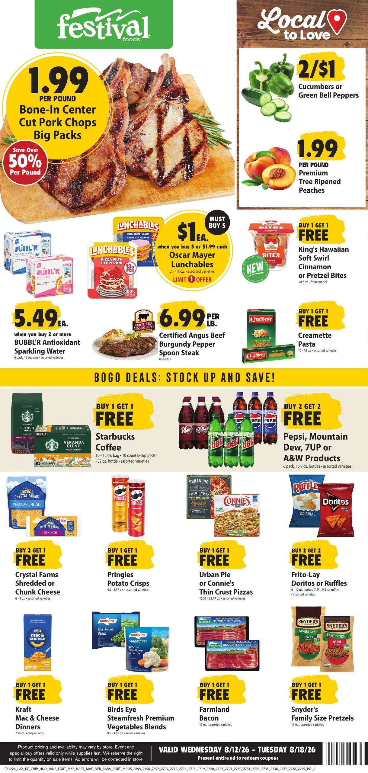 Festival Foods flyer page 1