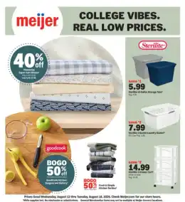 Meijer college vibes. real low prices.