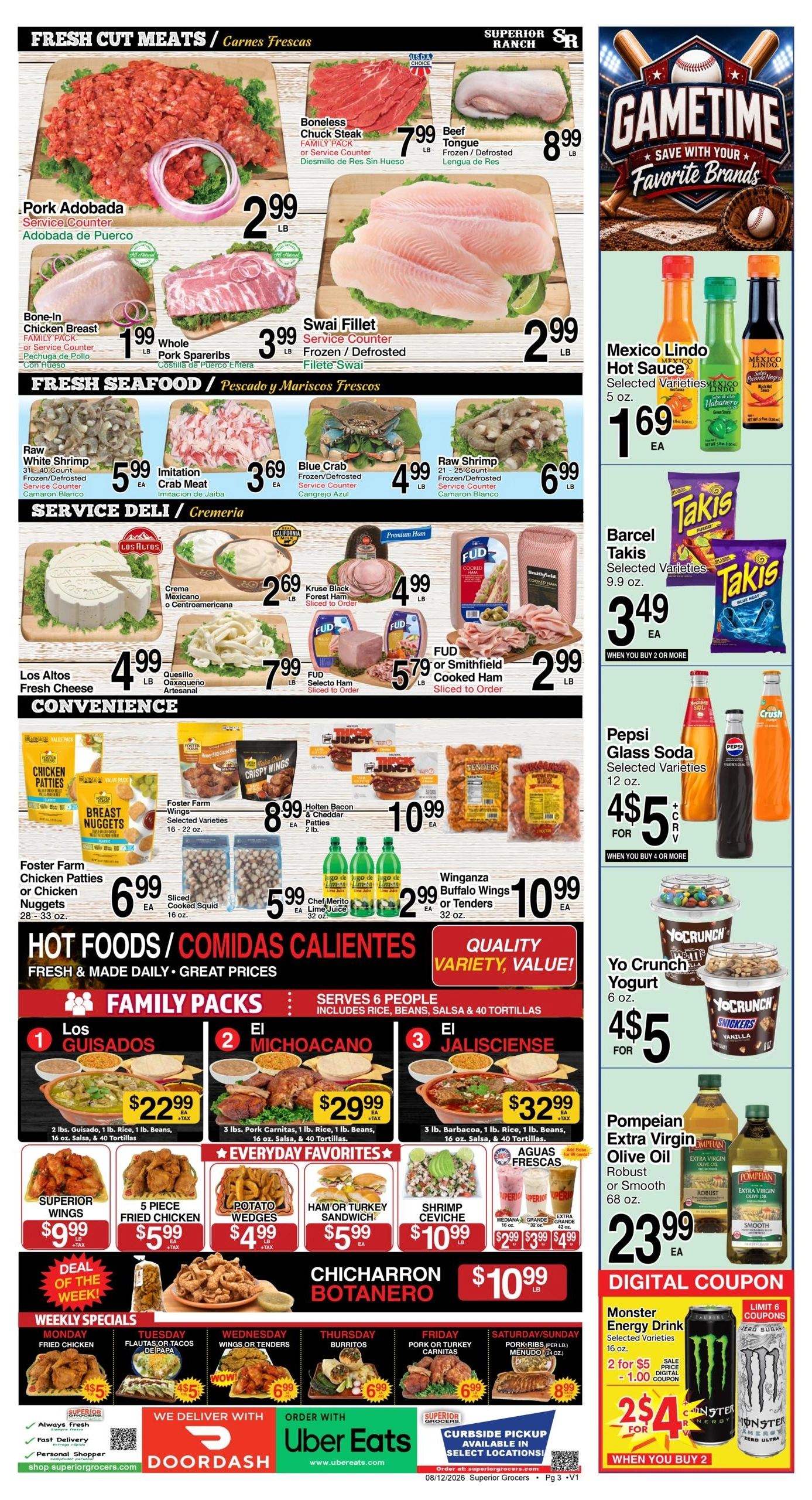 Superior Grocers flyer page 3