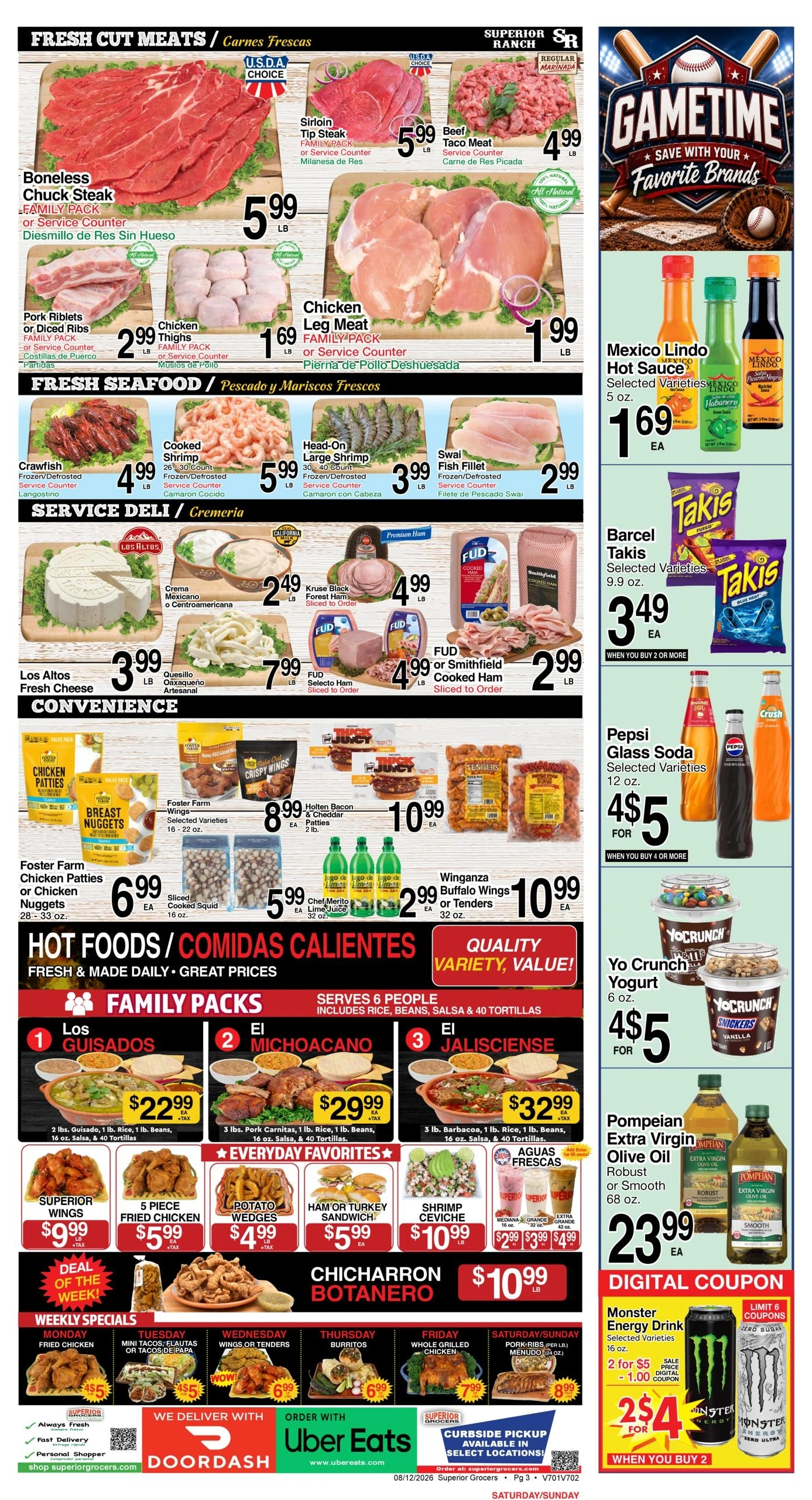 Superior Grocers flyer page 3