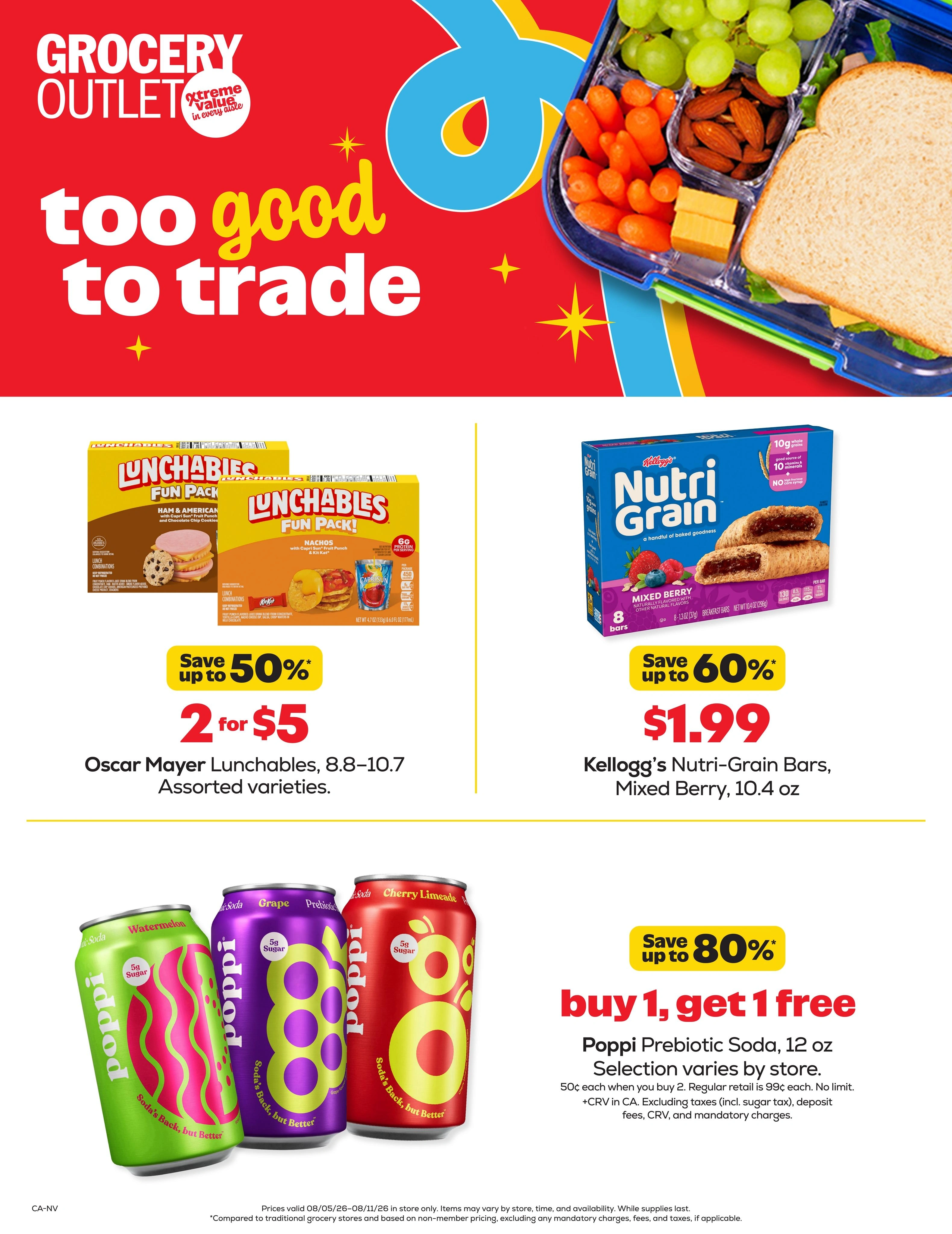 Grocery Outlet flyer page 1