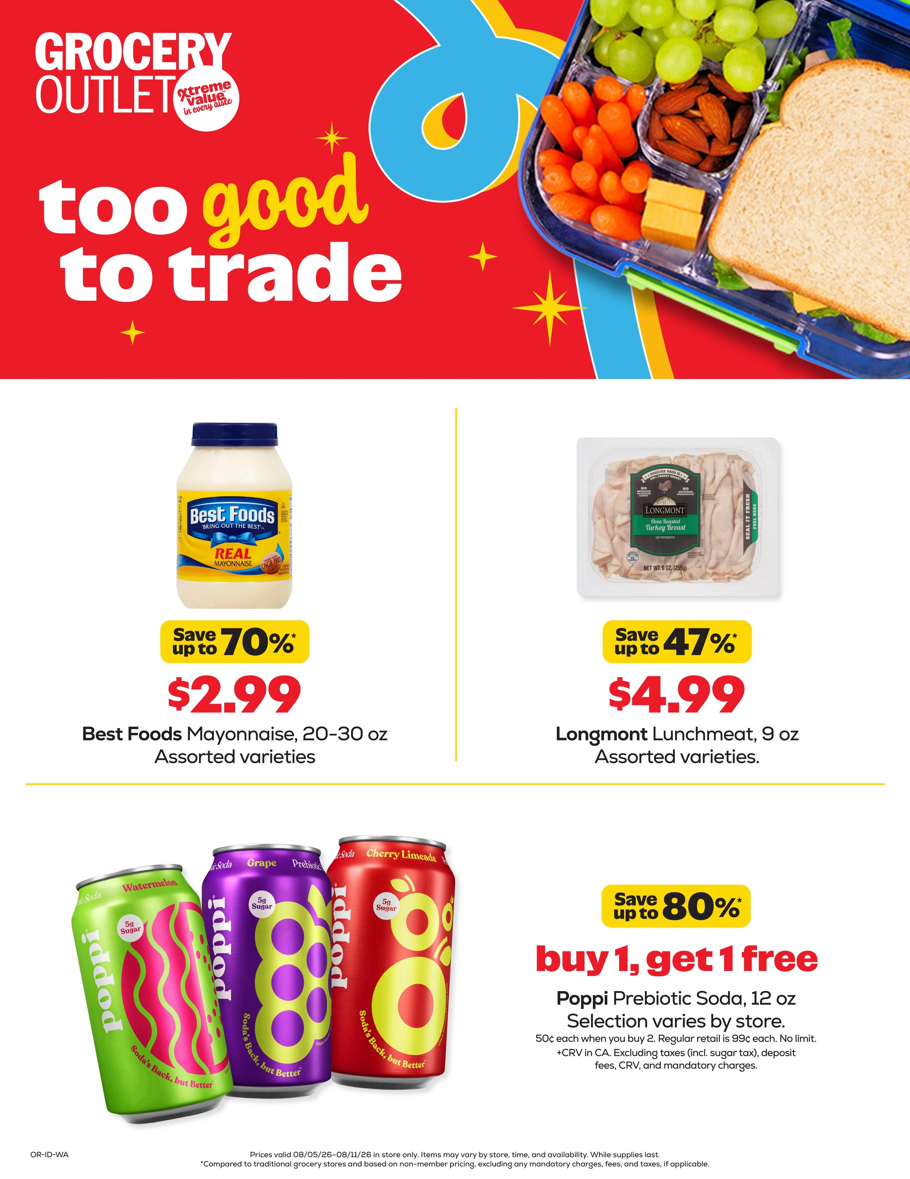 Grocery Outlet flyer page 1