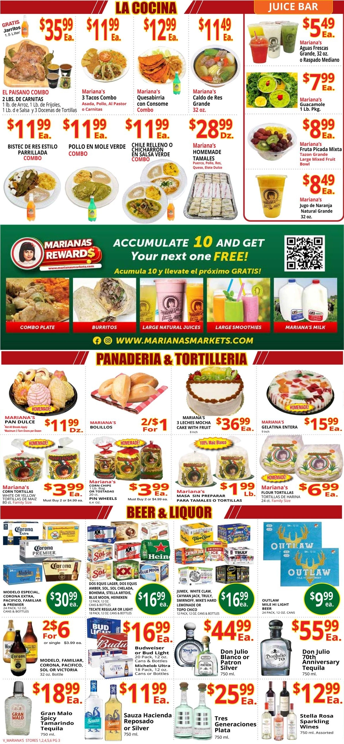 Mariana's Supermarkets flyer page 3