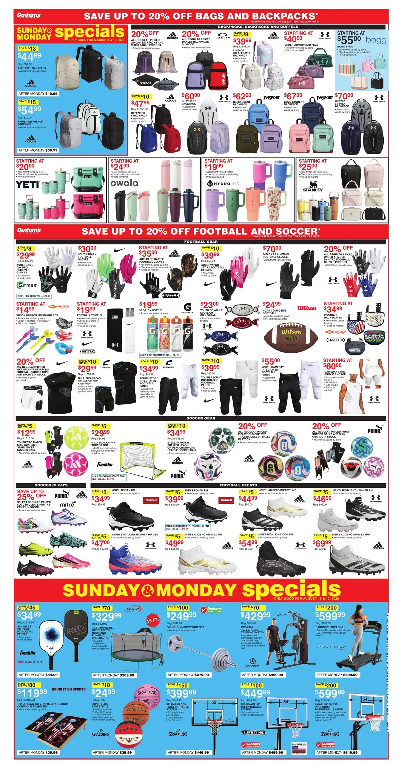 Dunham's Sports flyer page 3