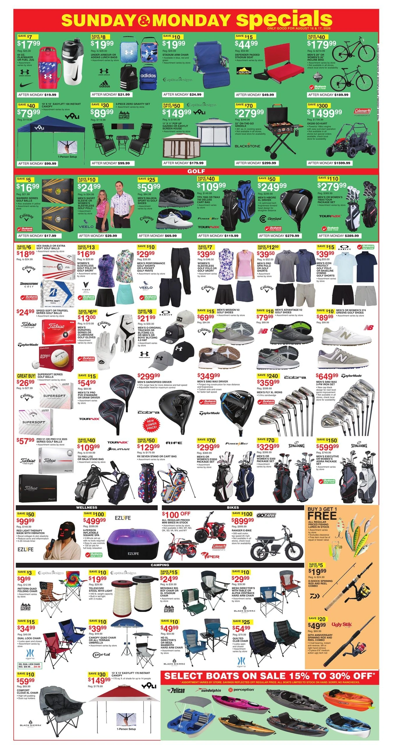 Dunham's Sports flyer page 4