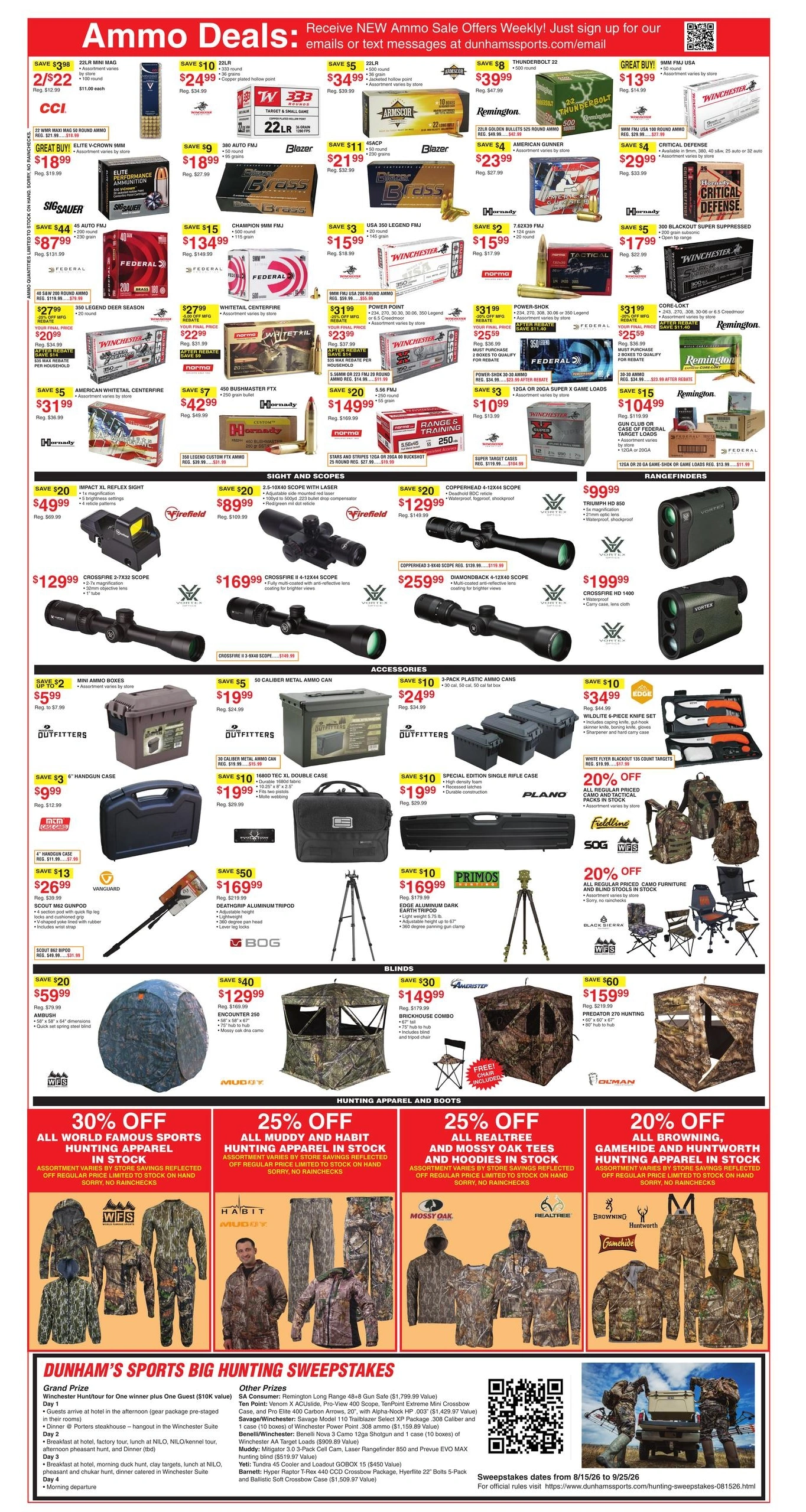 Dunham's Sports flyer page 8