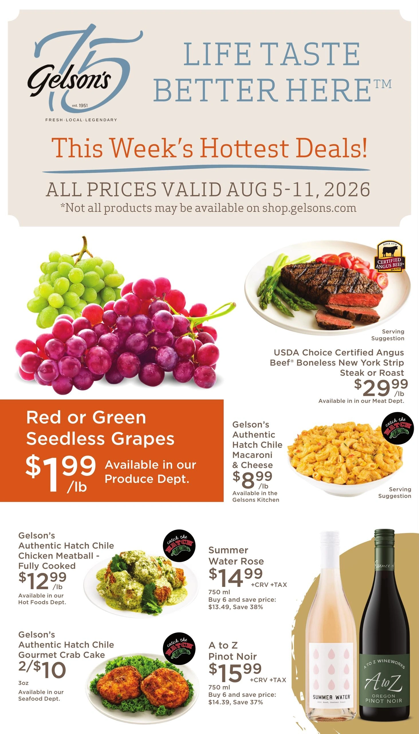 Gelson's Market flyer page 1