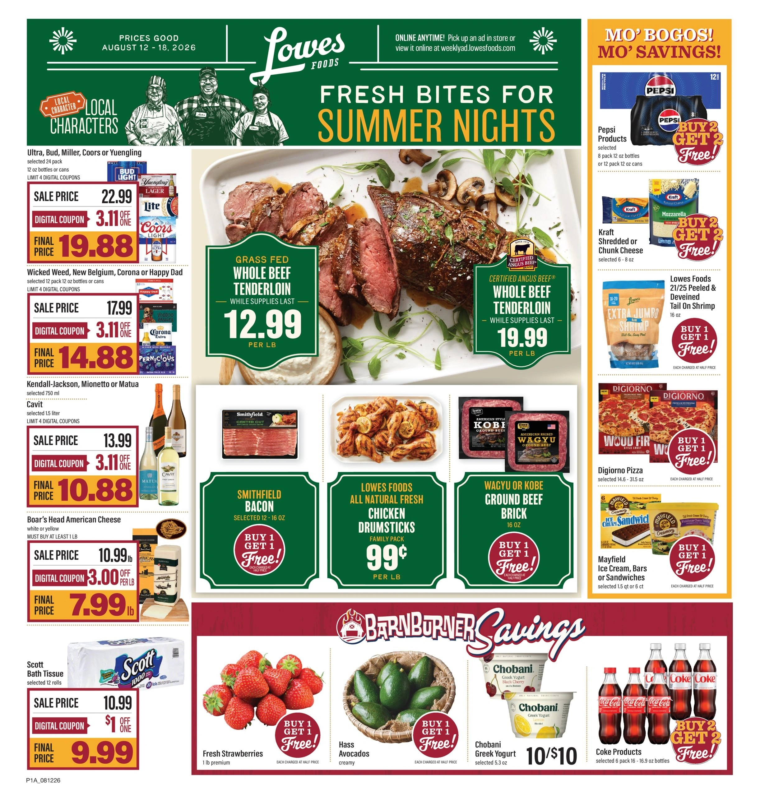 Lowes Foods flyer page 1