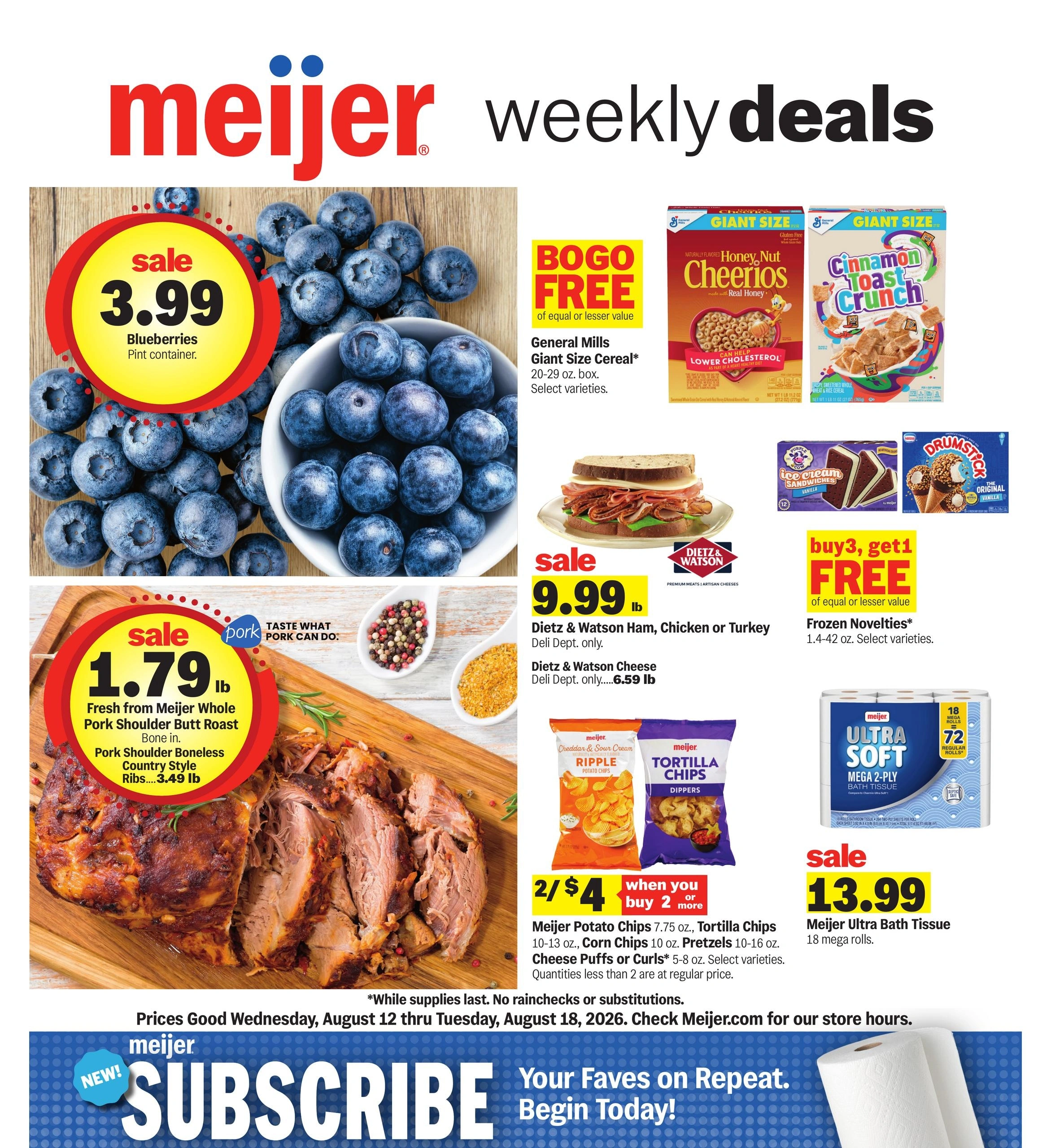 Meijer flyer page 1