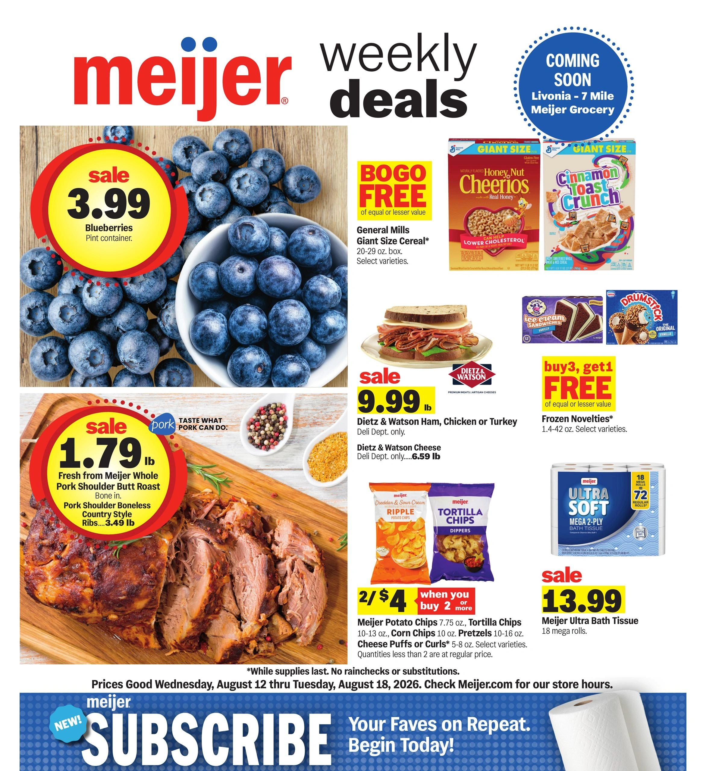 Meijer flyer page 1