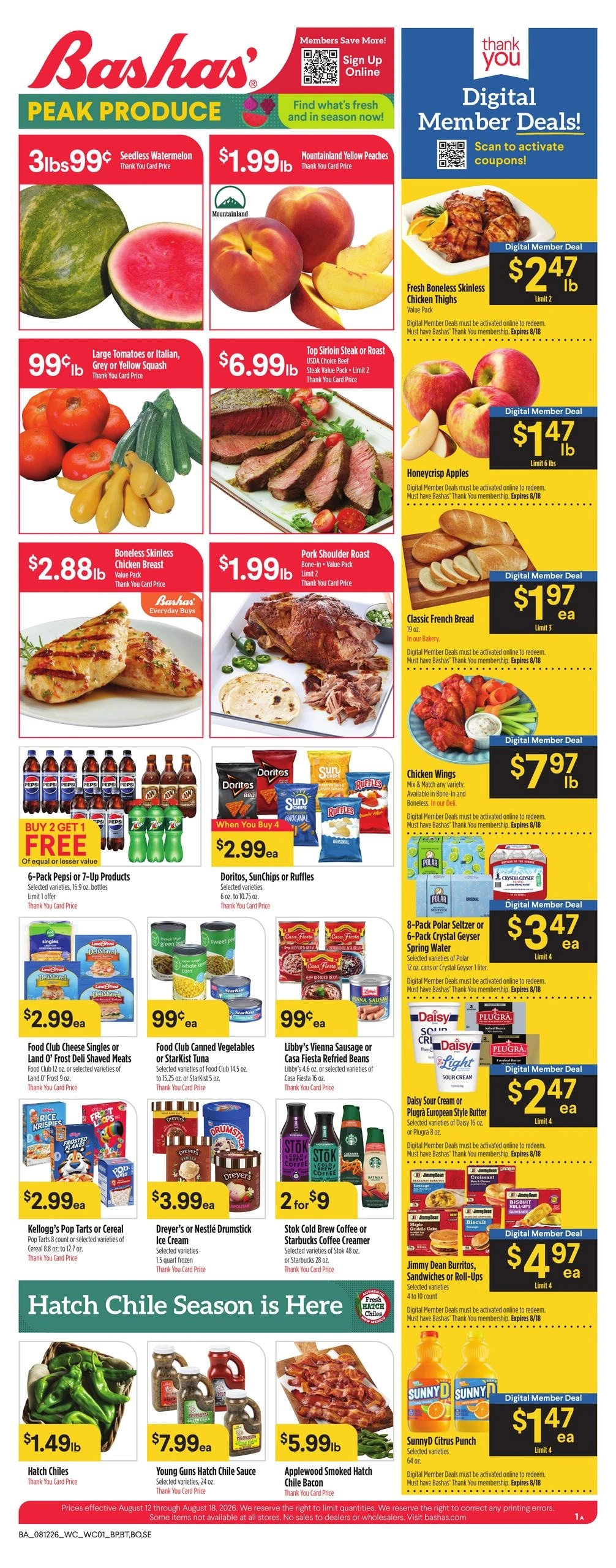 Bashas' flyer page 1
