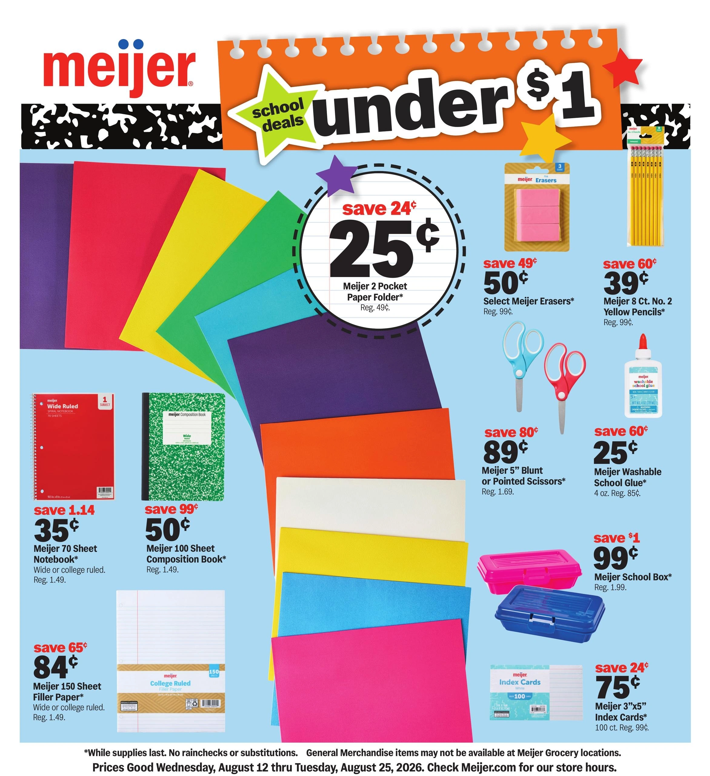 Meijer flyer page 1