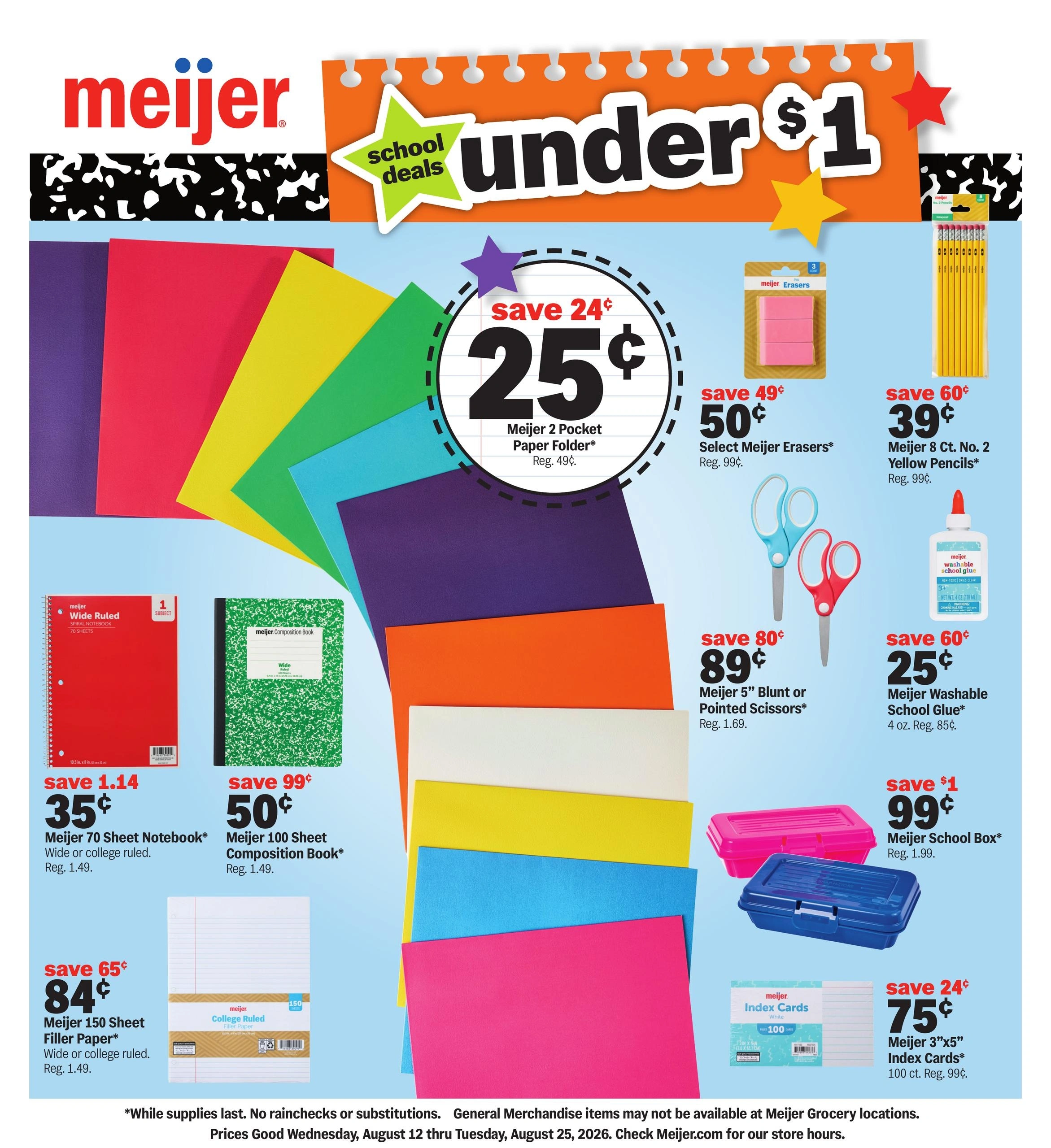 Meijer flyer page 1