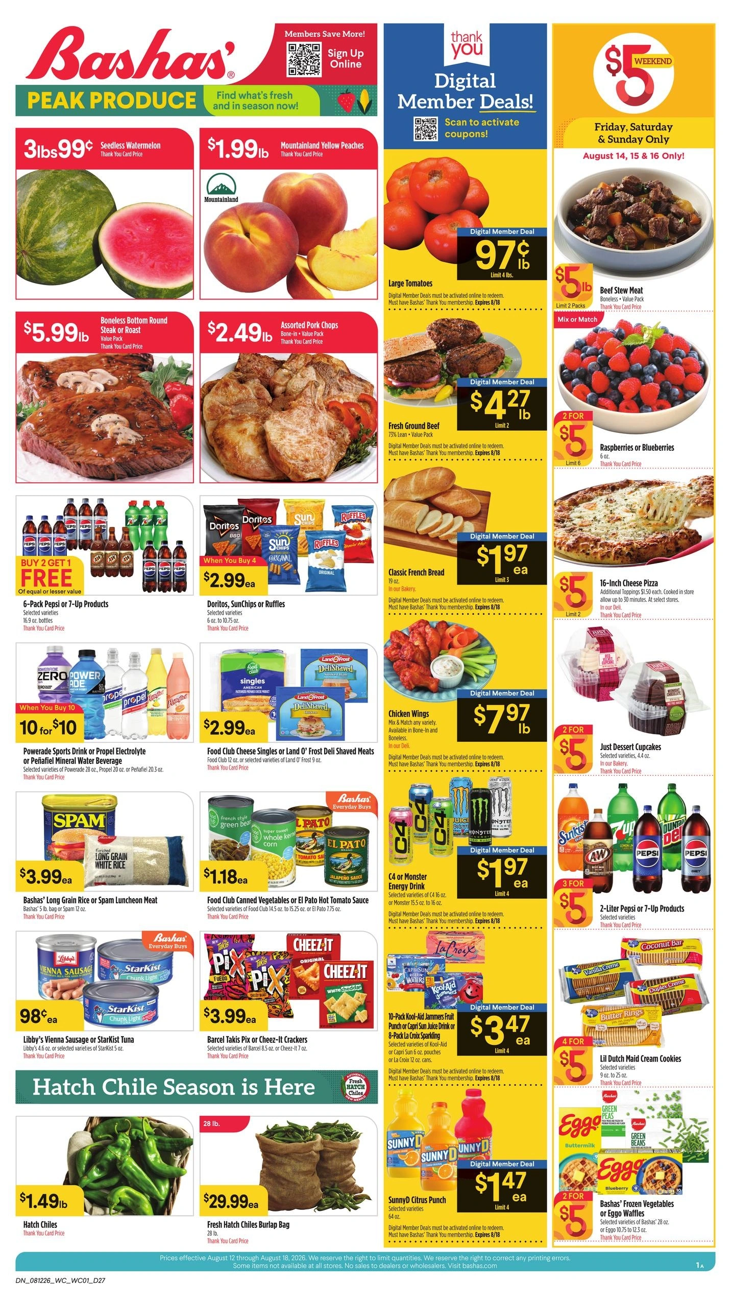 Bashas' flyer page 1