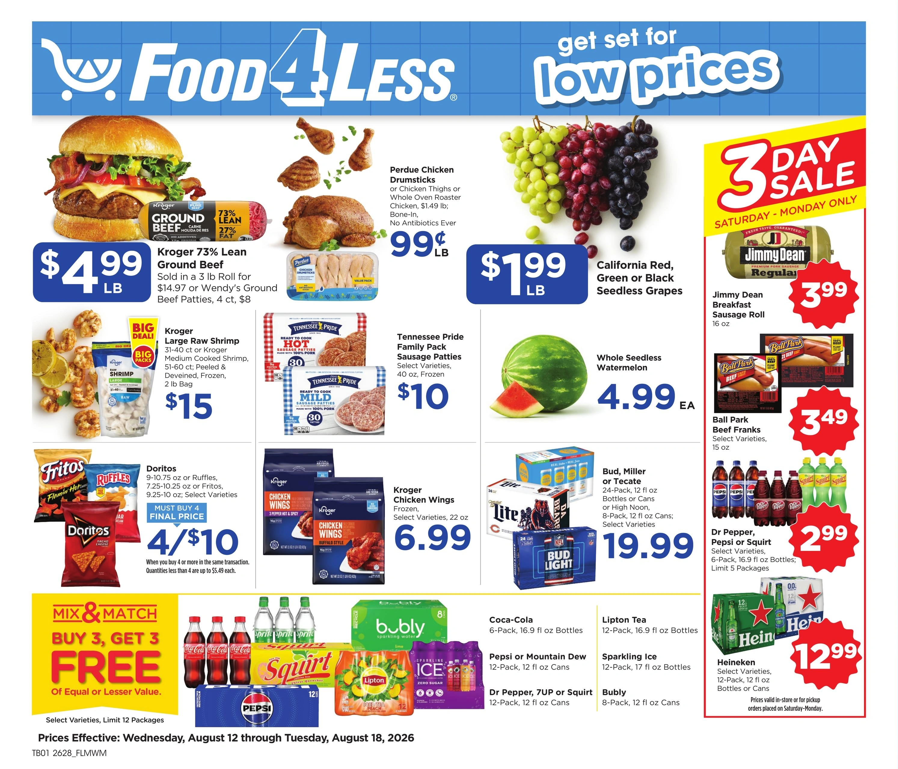 Food 4 Less flyer page 1