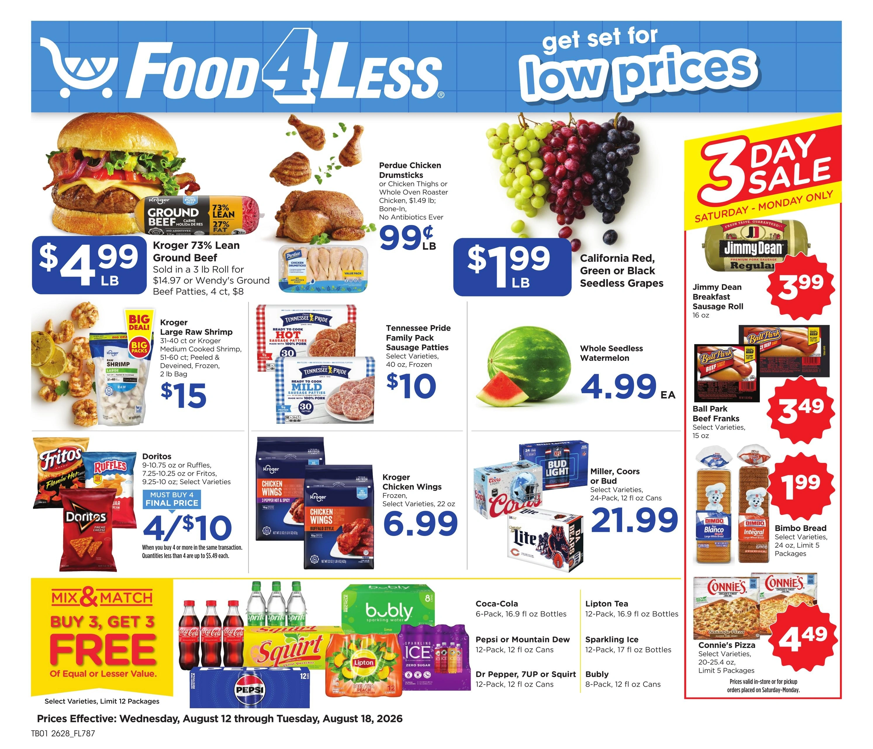 Food 4 Less flyer page 1