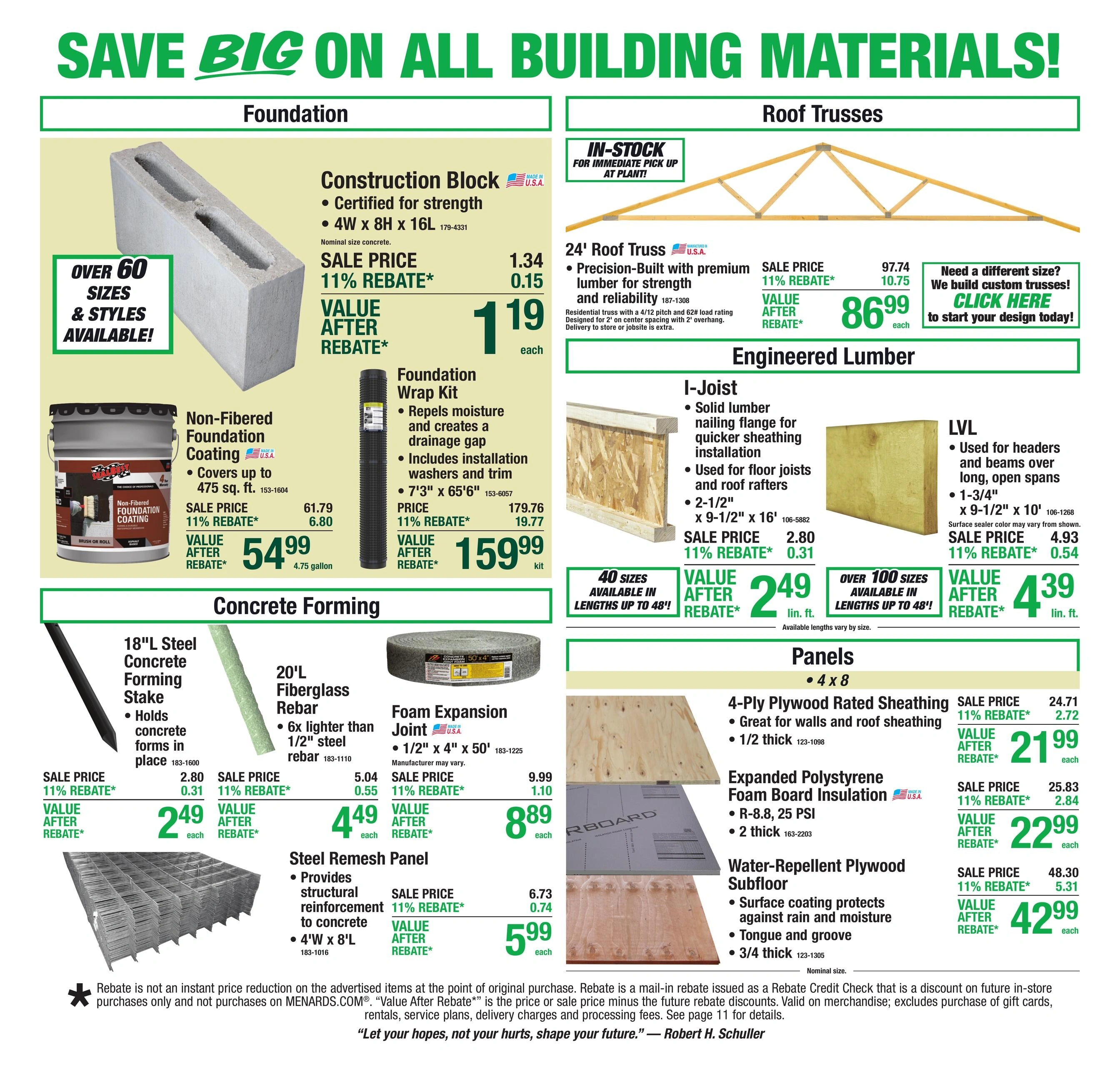 Menards flyer page 10