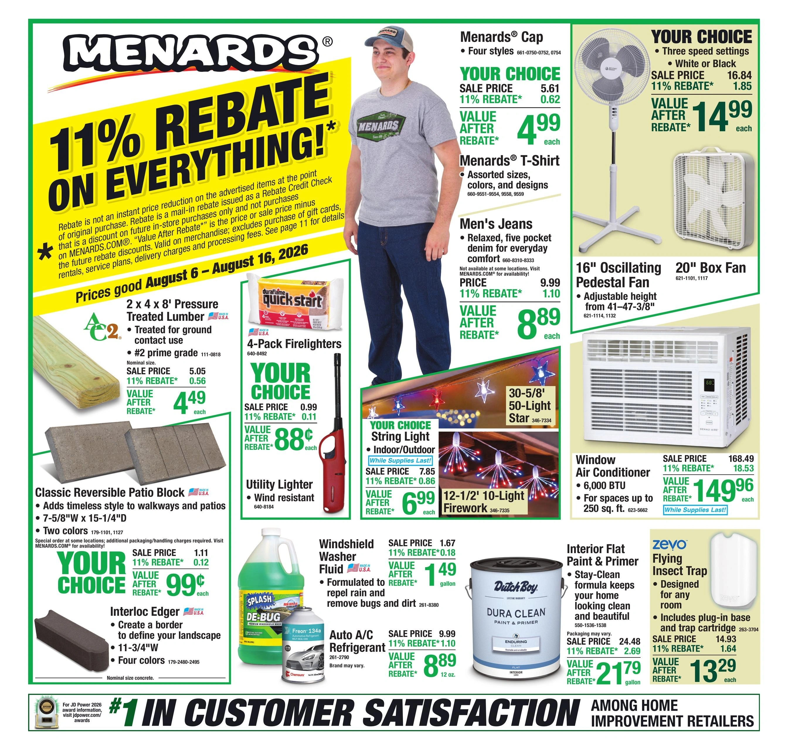 Menards flyer page 1