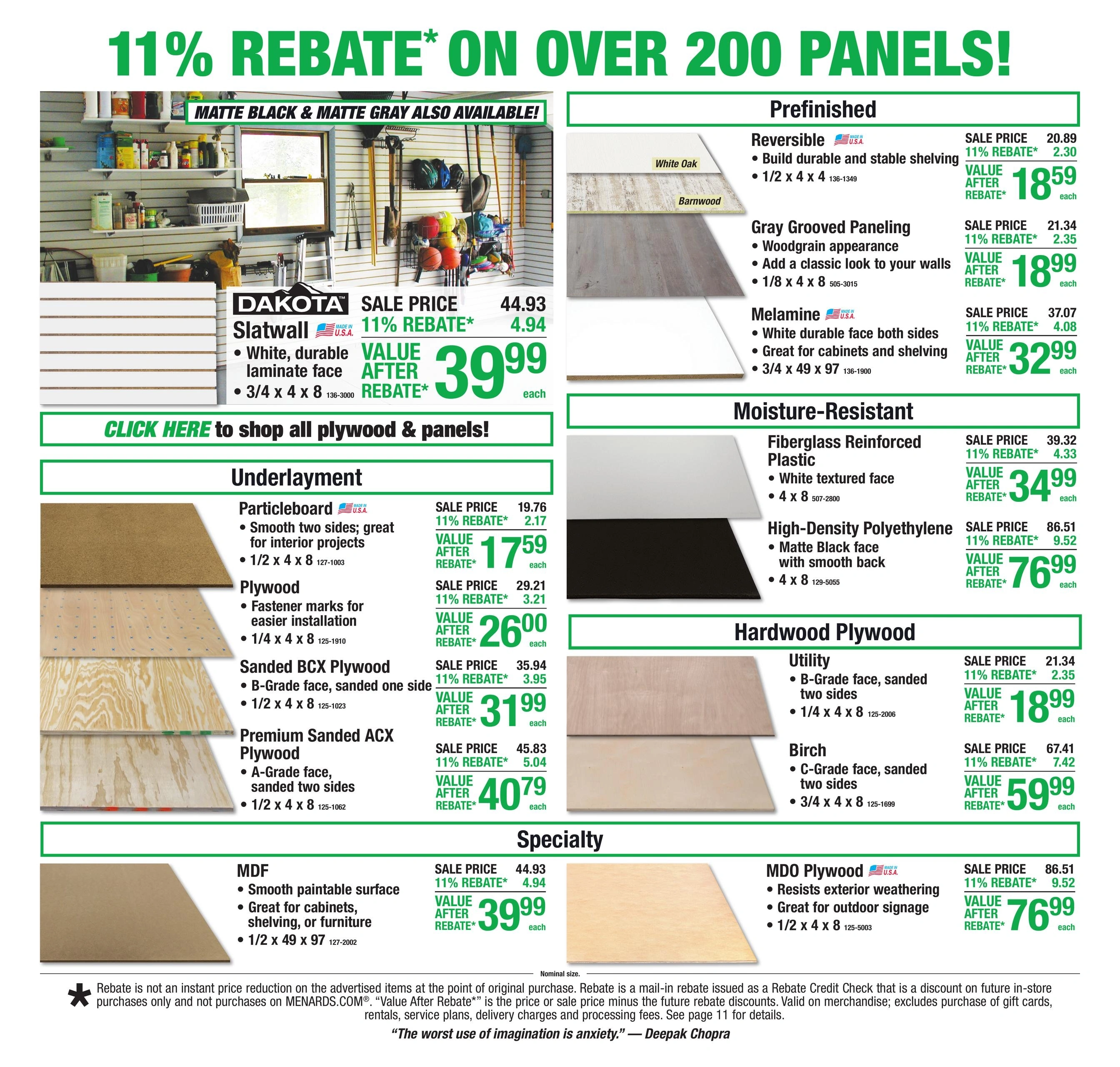 Menards flyer page 11