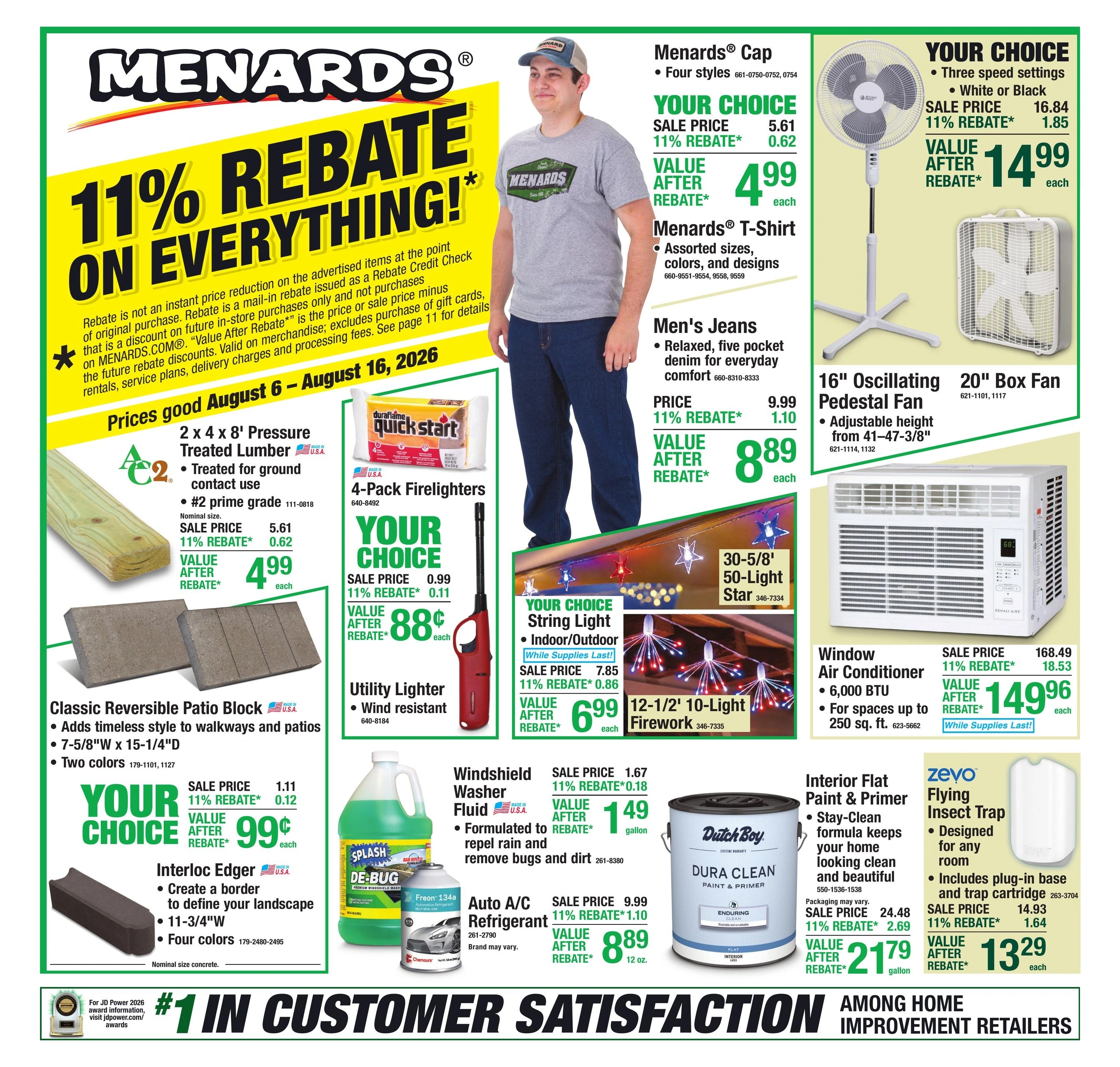 Menards flyer page 1