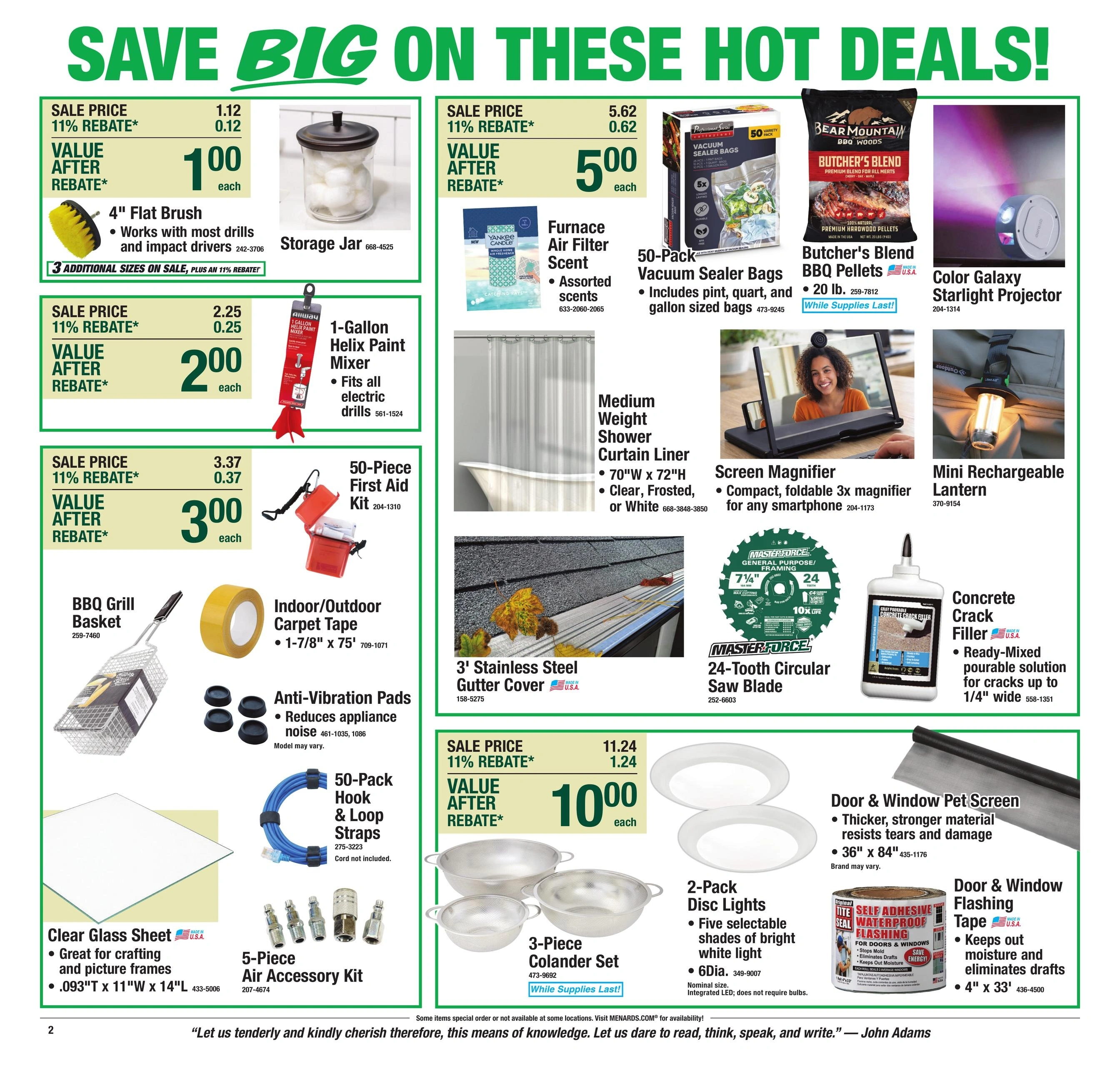Menards flyer page 4