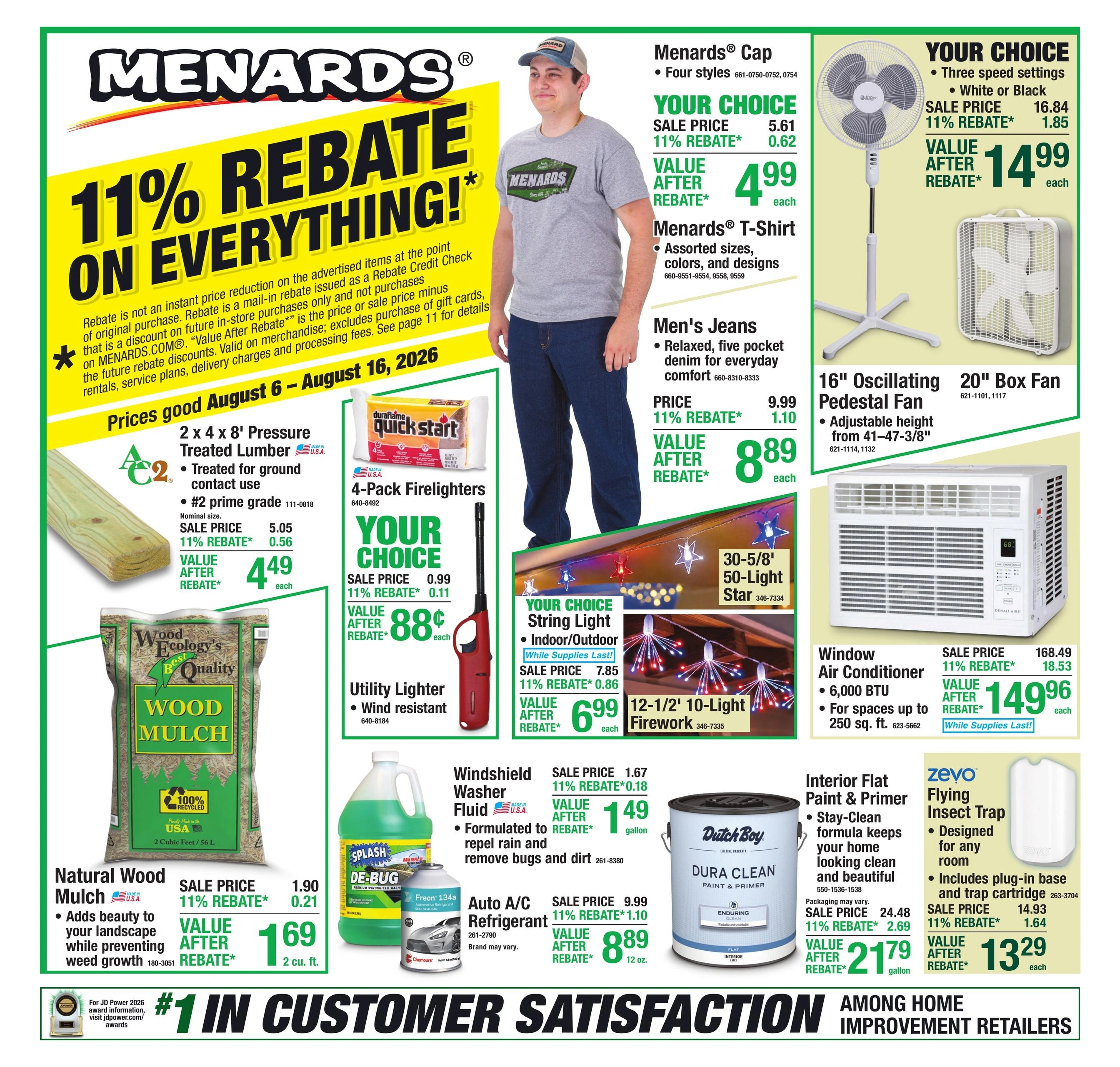 Menards flyer page 1