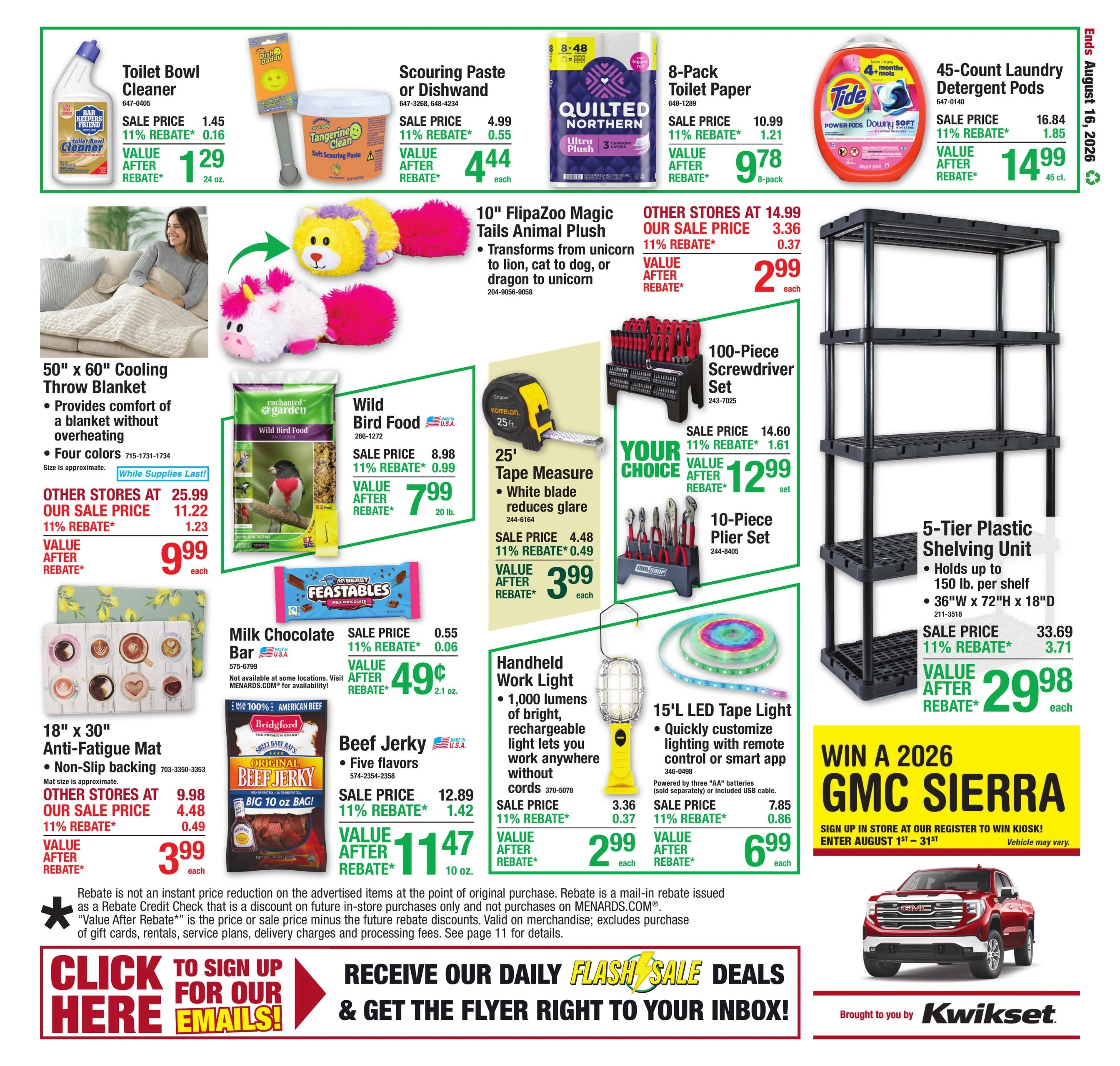 Menards flyer page 20