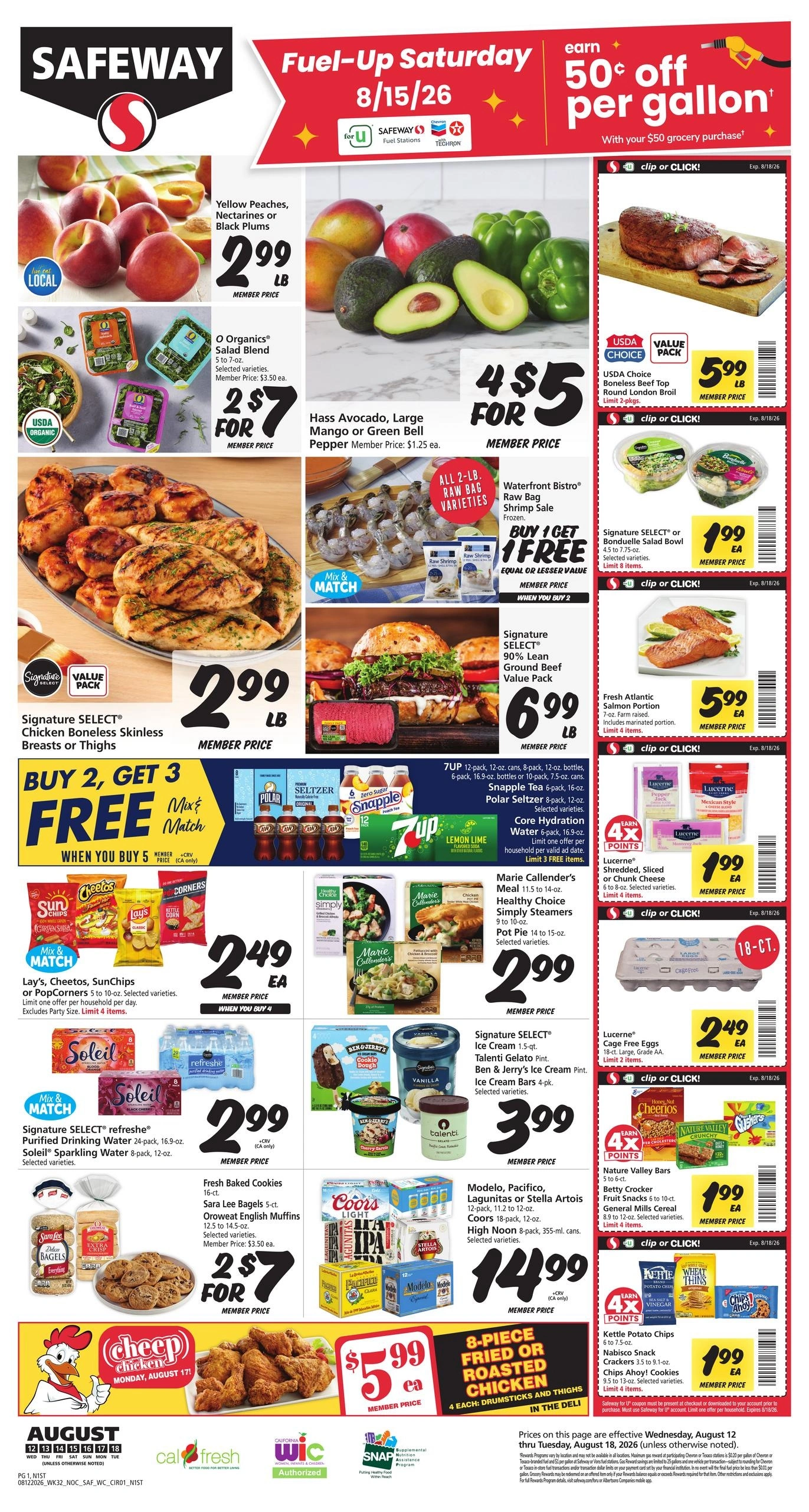 Safeway flyer page 1