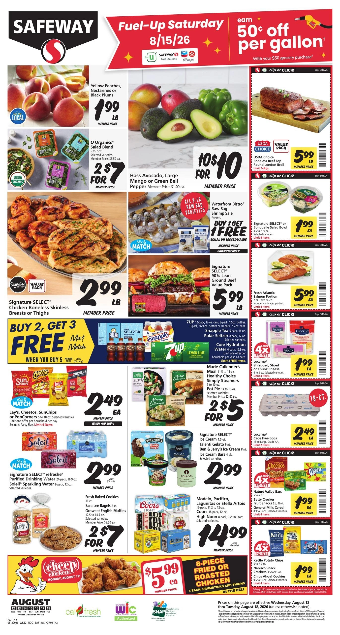 Safeway flyer page 1