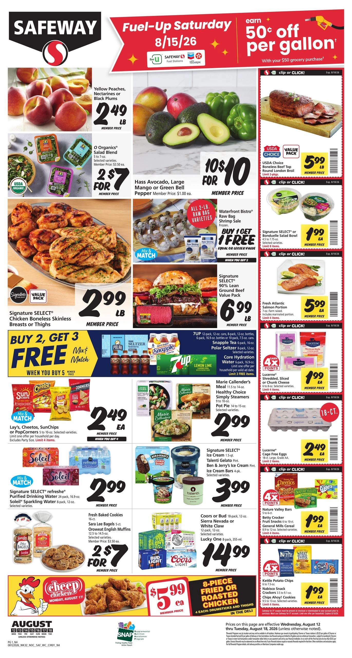 Safeway flyer page 1