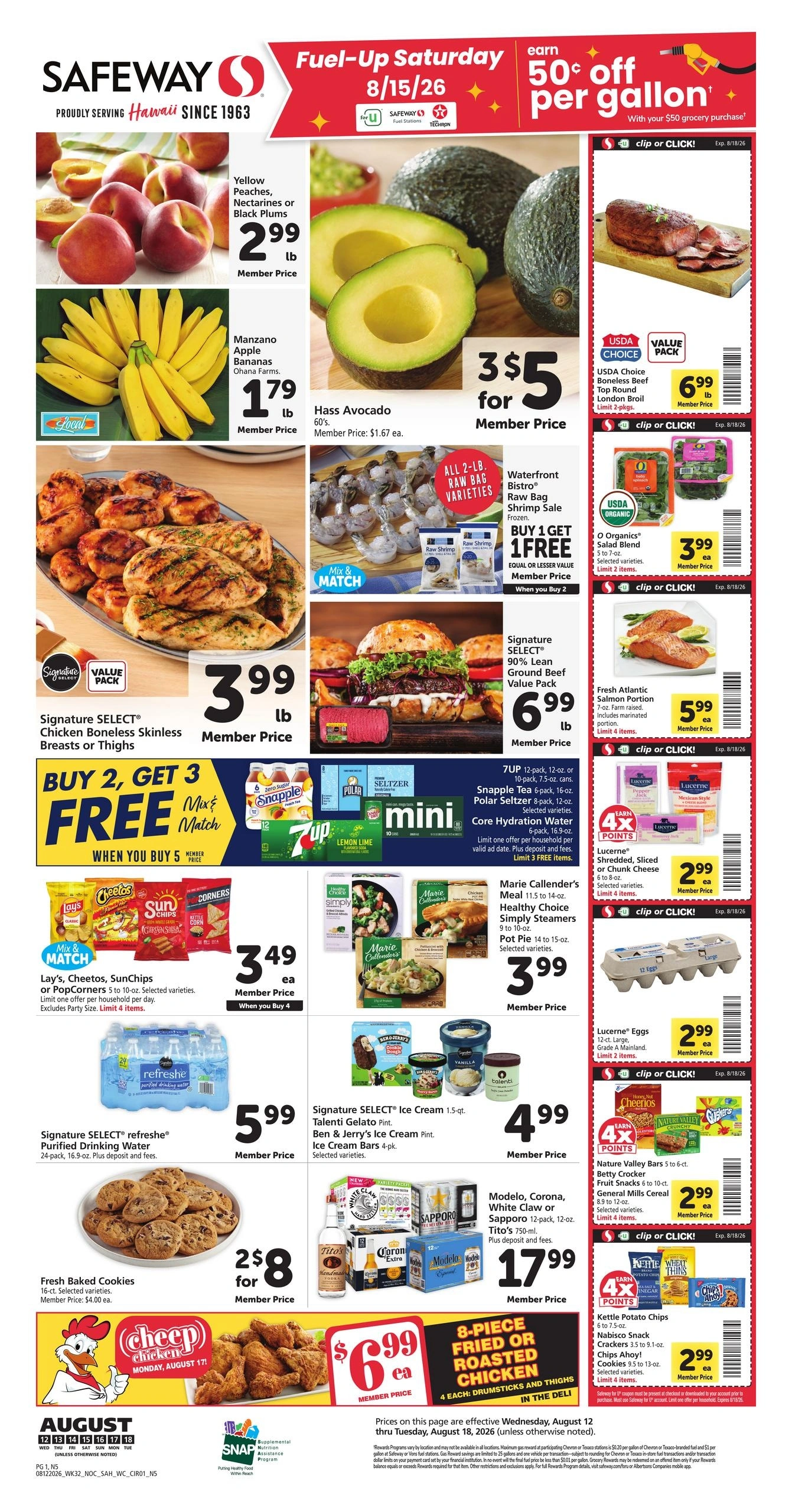 Safeway flyer page 1