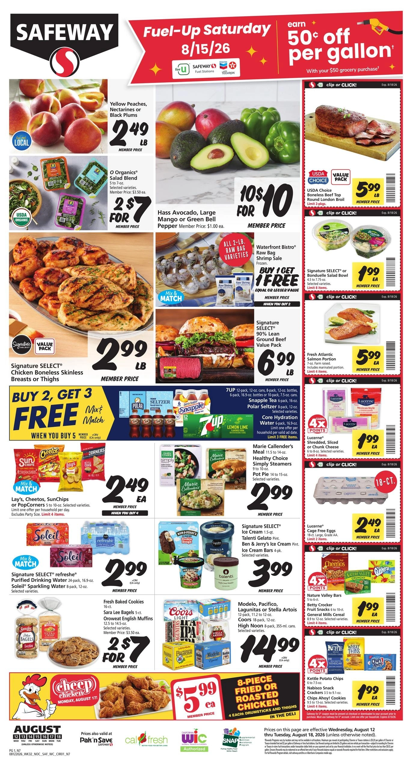 Safeway flyer page 1