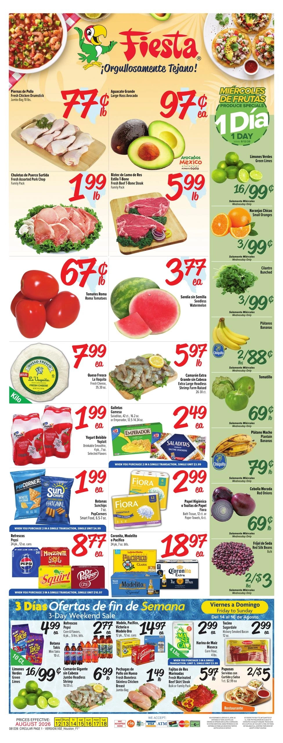 Fiesta Mart flyer page 1