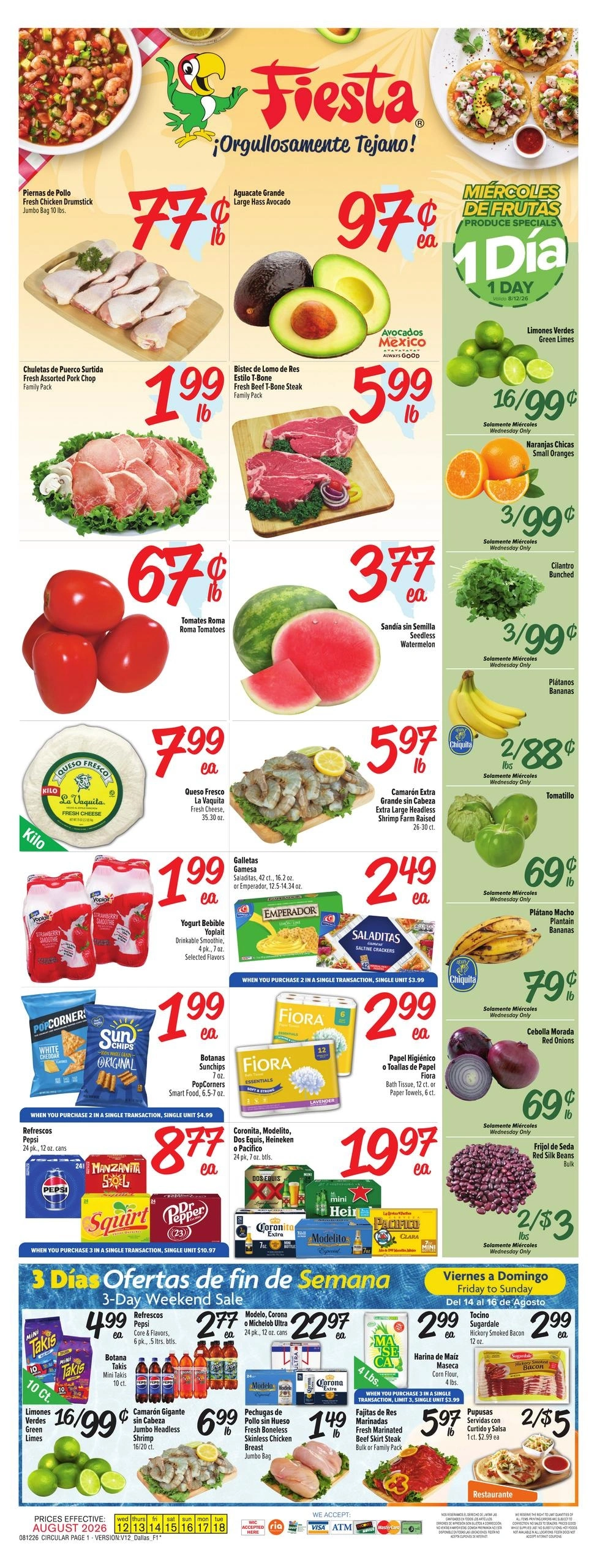 Fiesta Mart flyer page 1