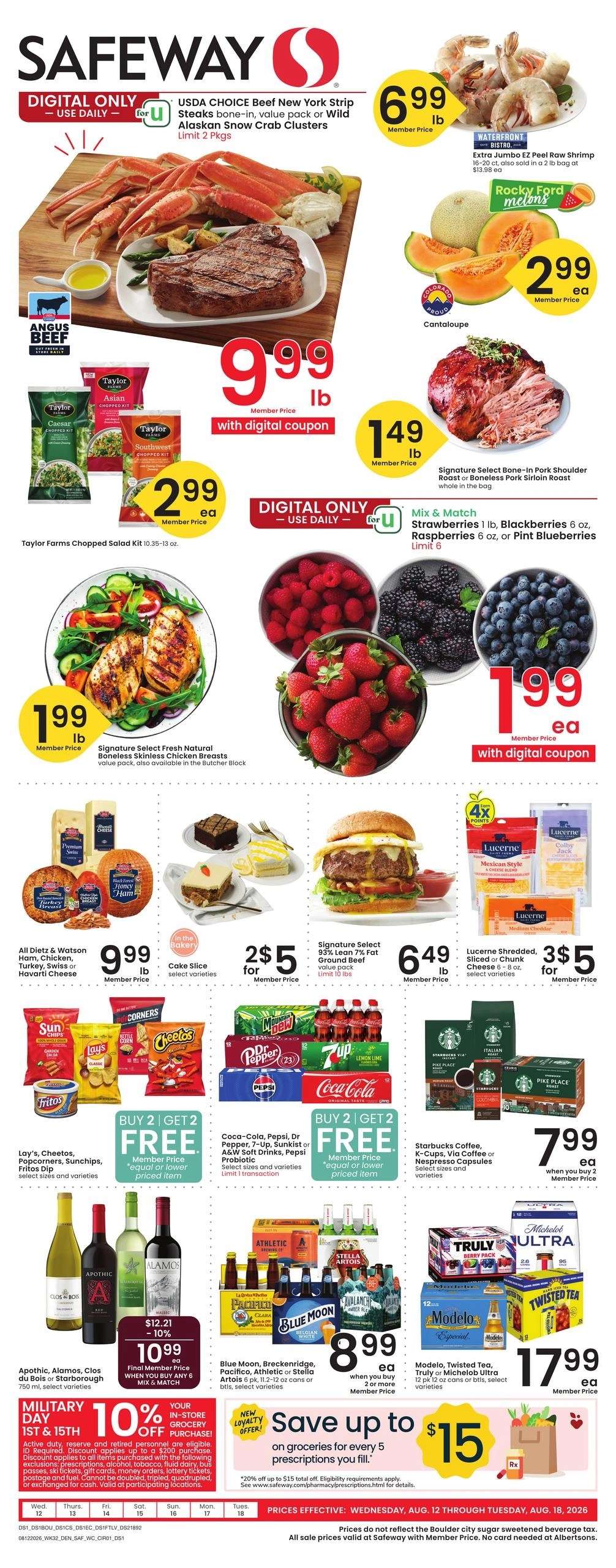 Safeway flyer page 1