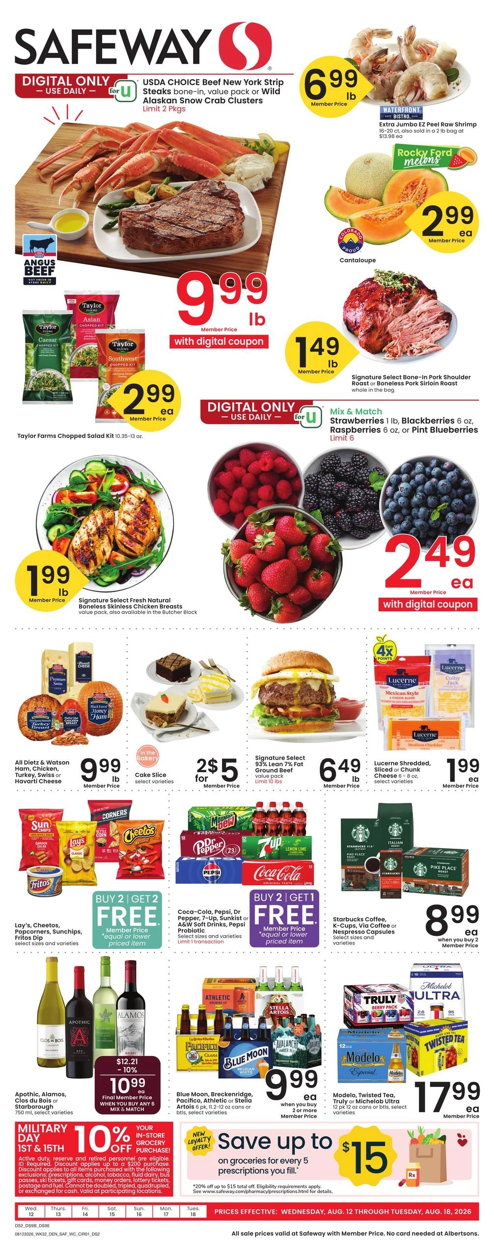 Safeway flyer page 1