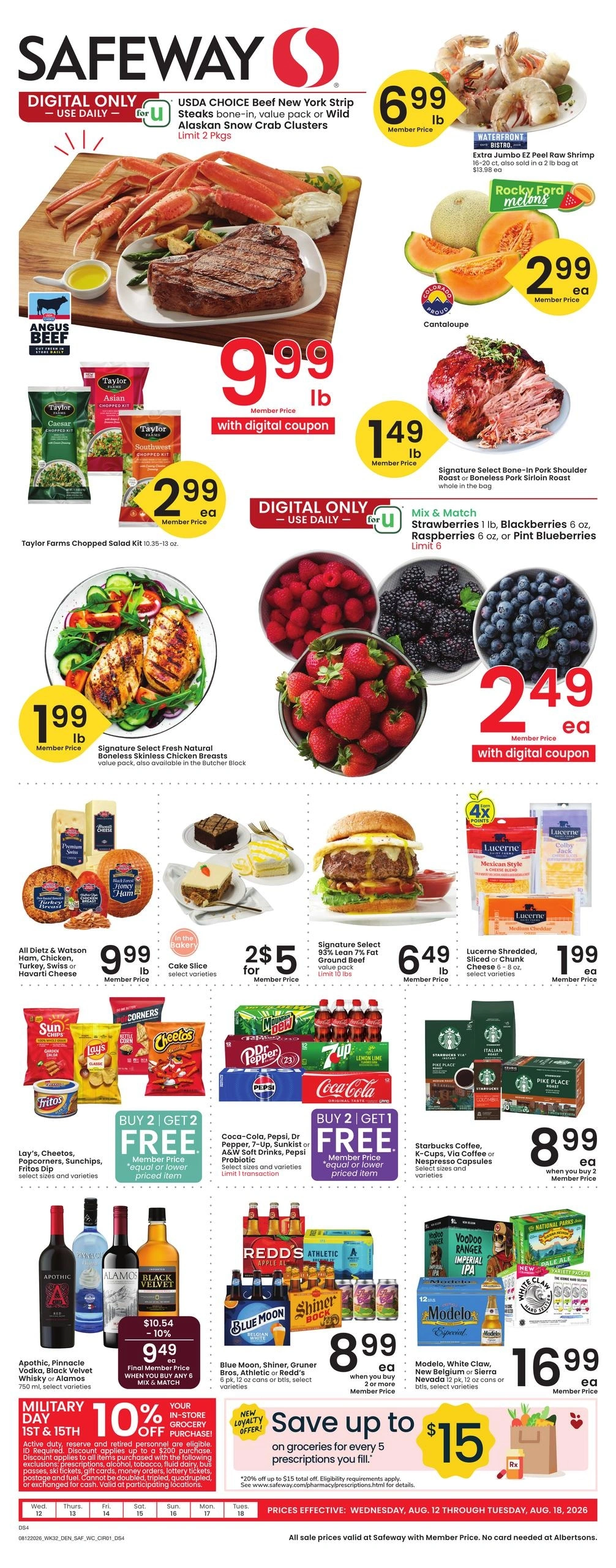Safeway flyer page 1