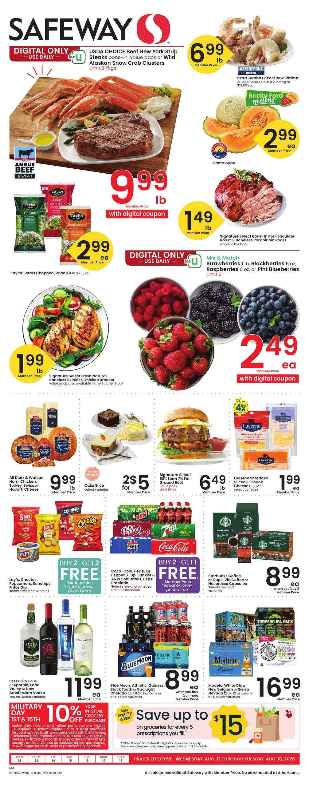 Safeway flyer page 1