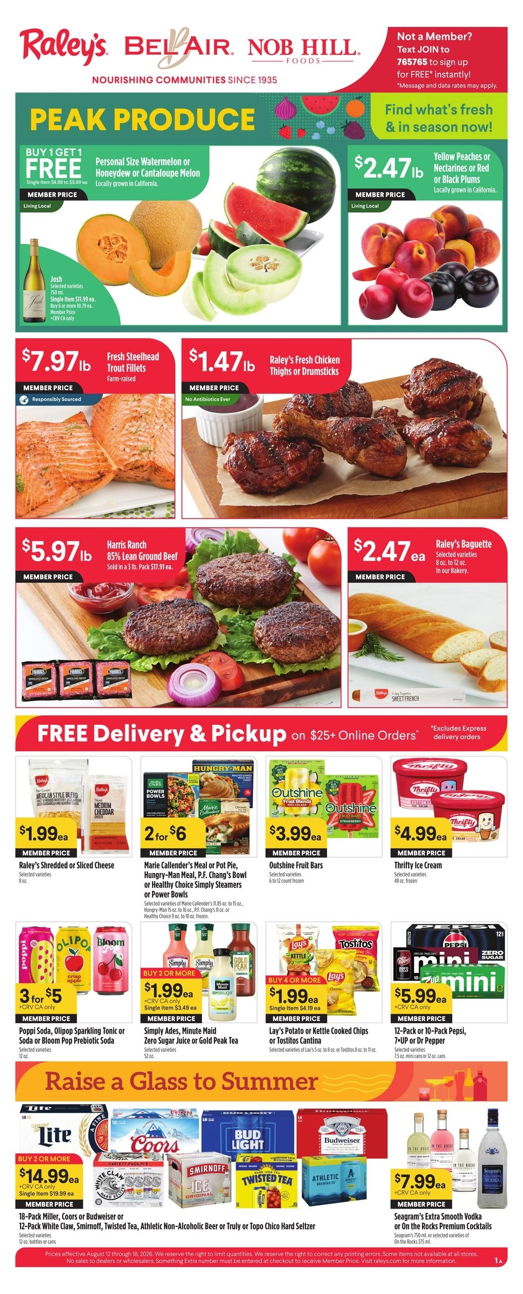 Raley's flyer page 1