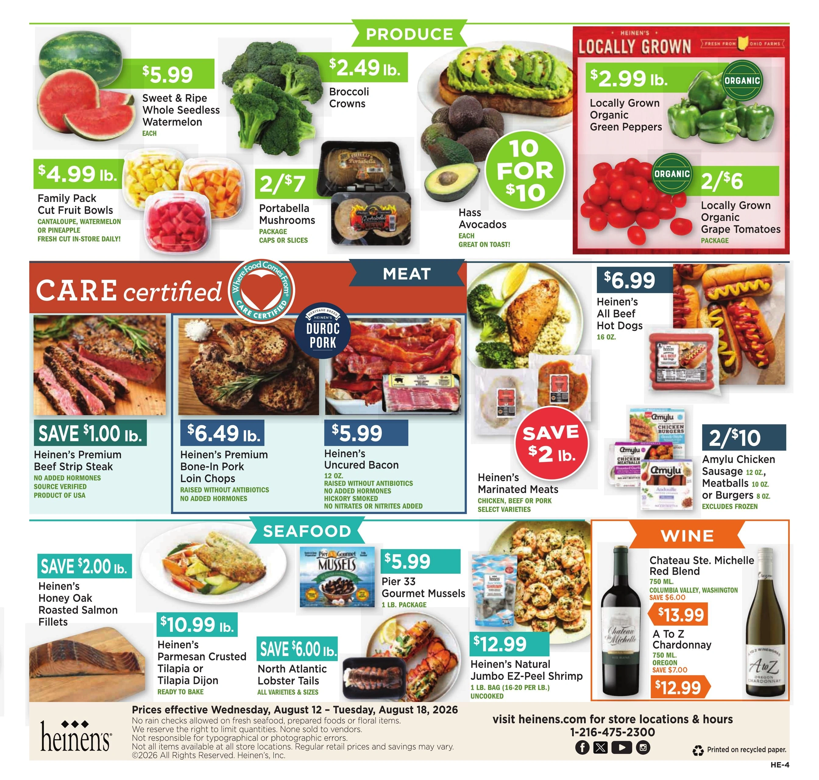 Heinen's Grocery Store flyer page 4