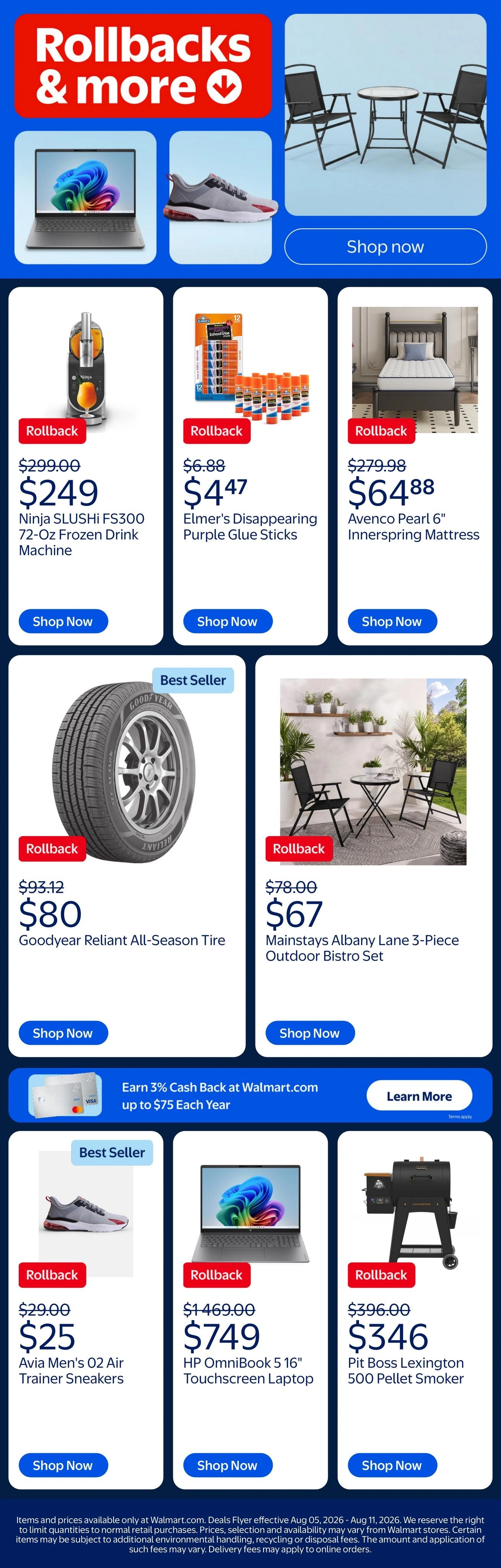 Walmart flyer page 1