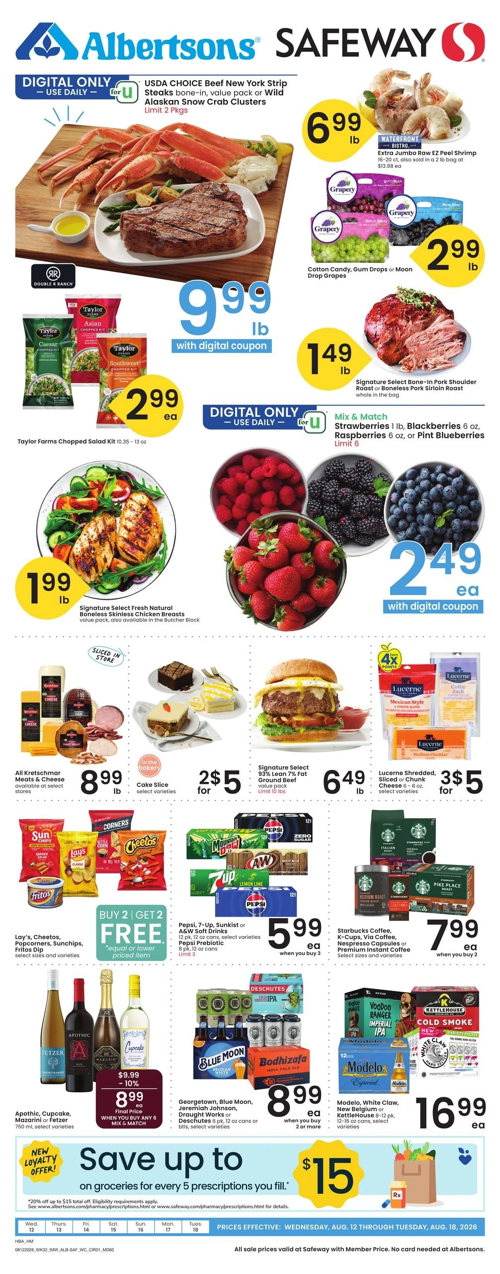 Safeway flyer page 1