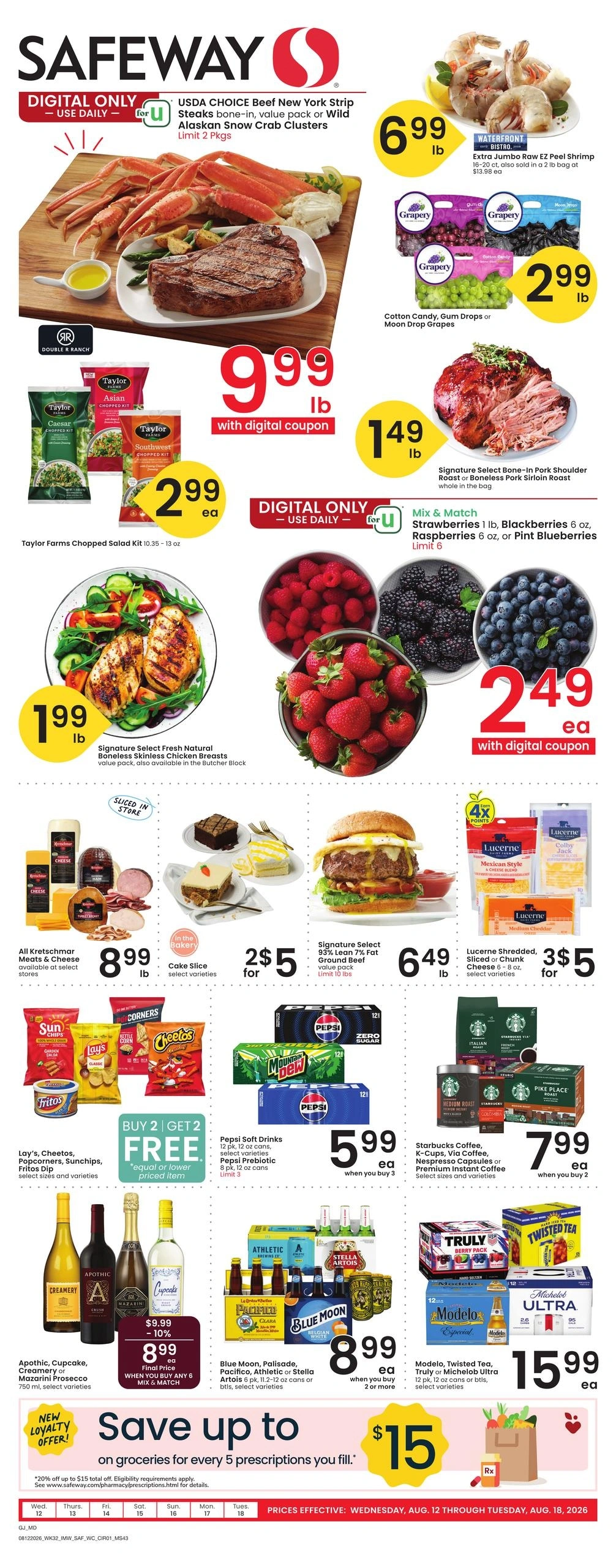 Safeway flyer page 1