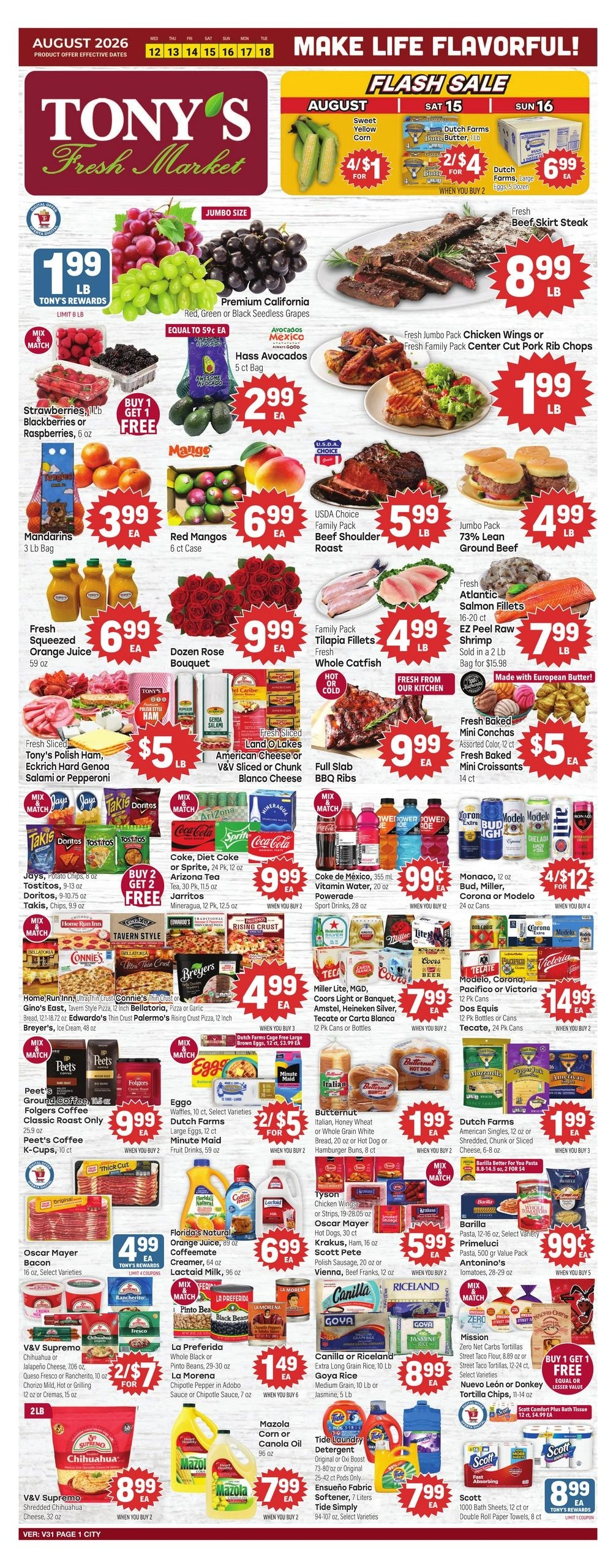 Tony's Fresh Market flyer page 1