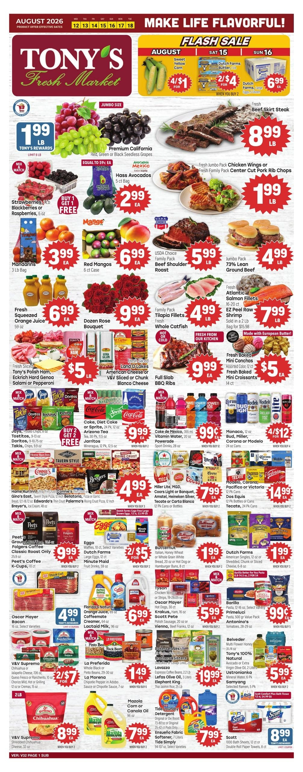 Tony's Fresh Market flyer page 1
