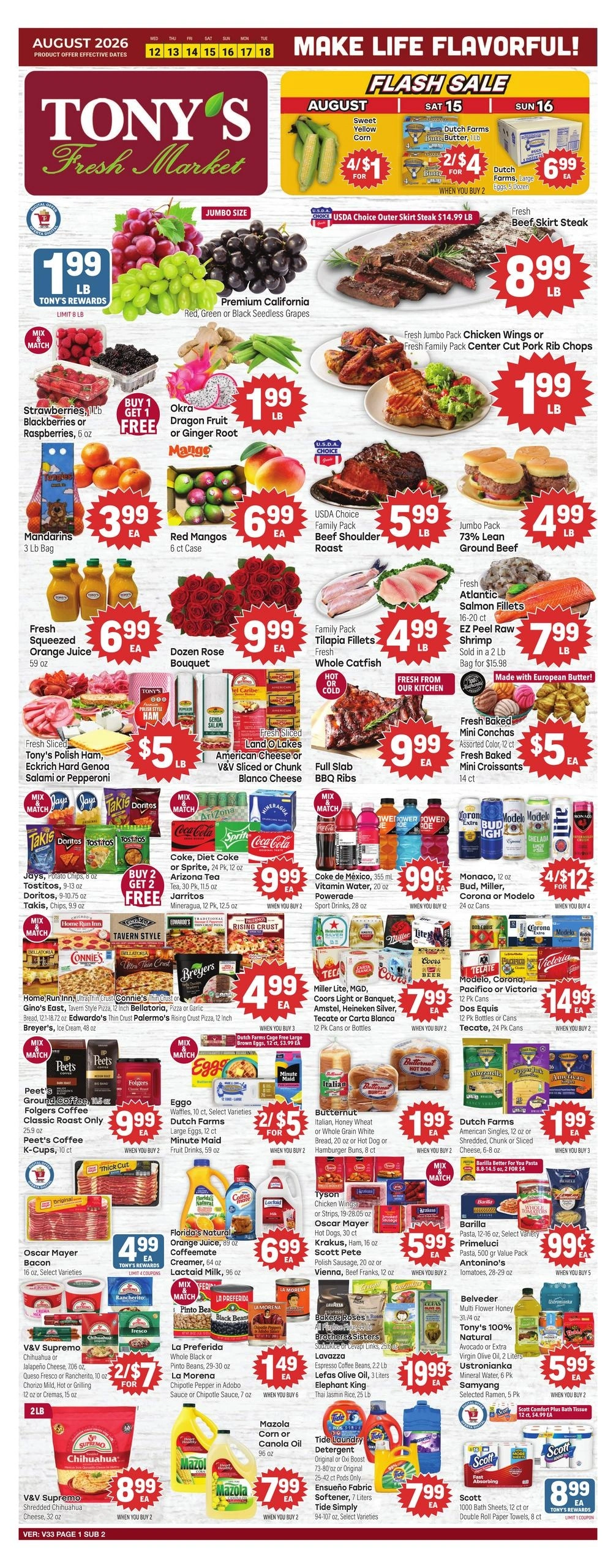 Tony's Fresh Market flyer page 1