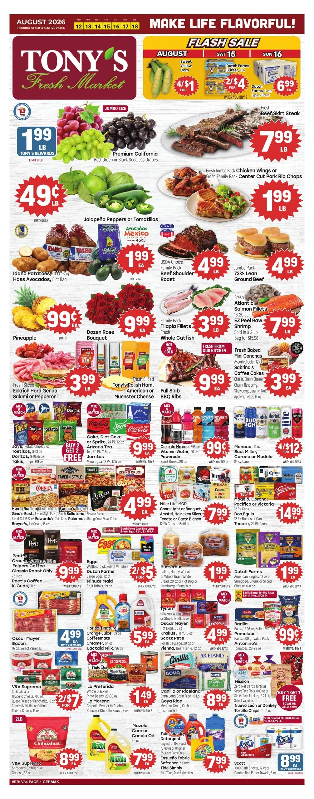 Tony's Fresh Market flyer page 1