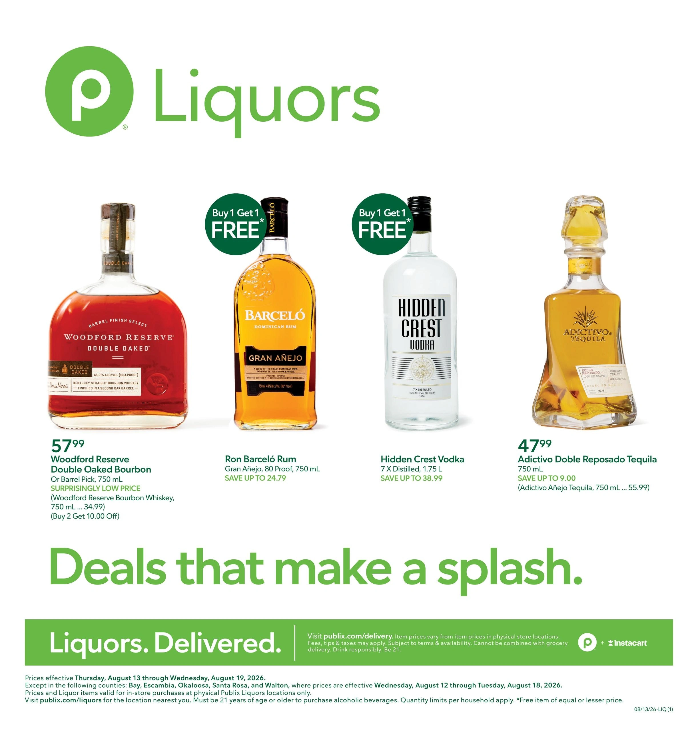 Publix Liquors flyer page 1